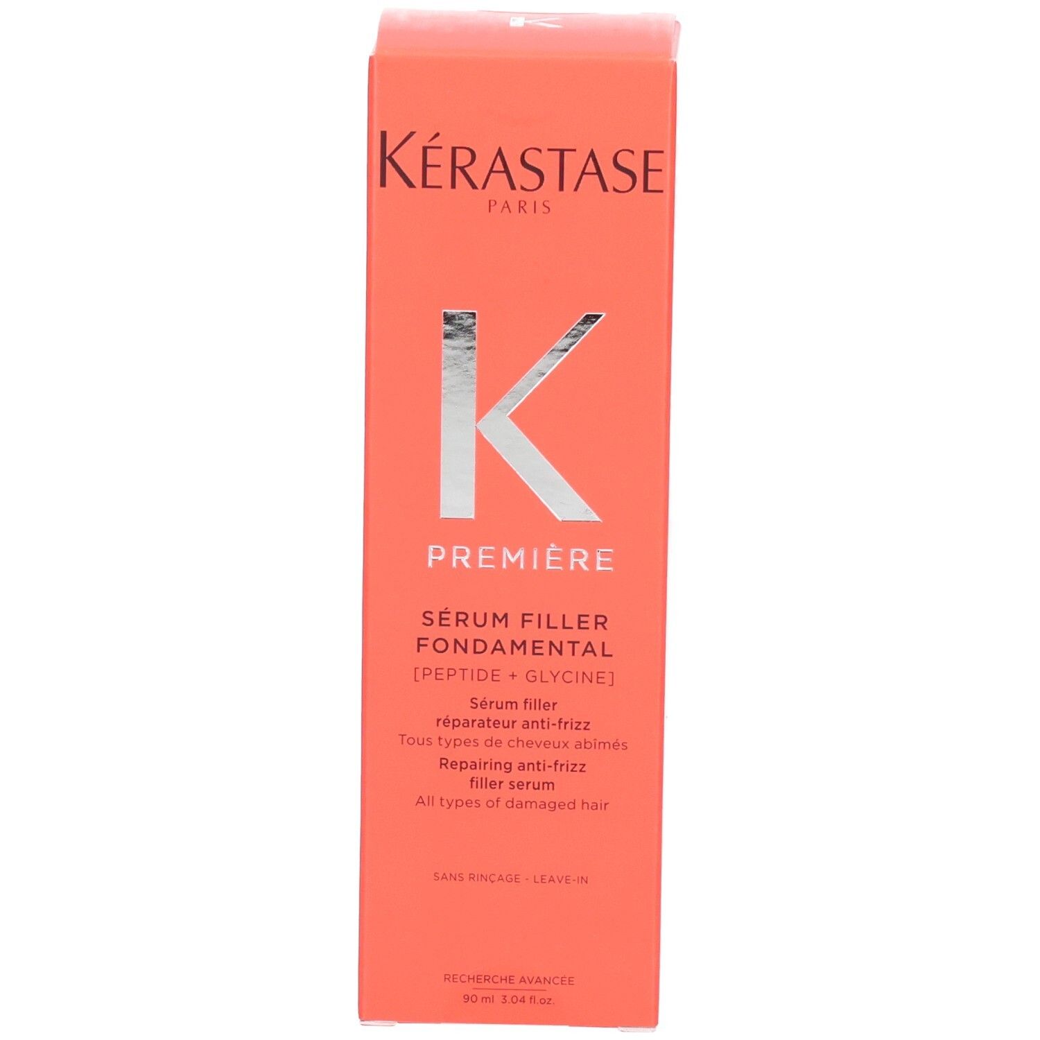 Kérastase Première Serum Filler Fondamental Flakon mit 90 ml Inhalt. Reparierendes Anti-Frizz Serum.