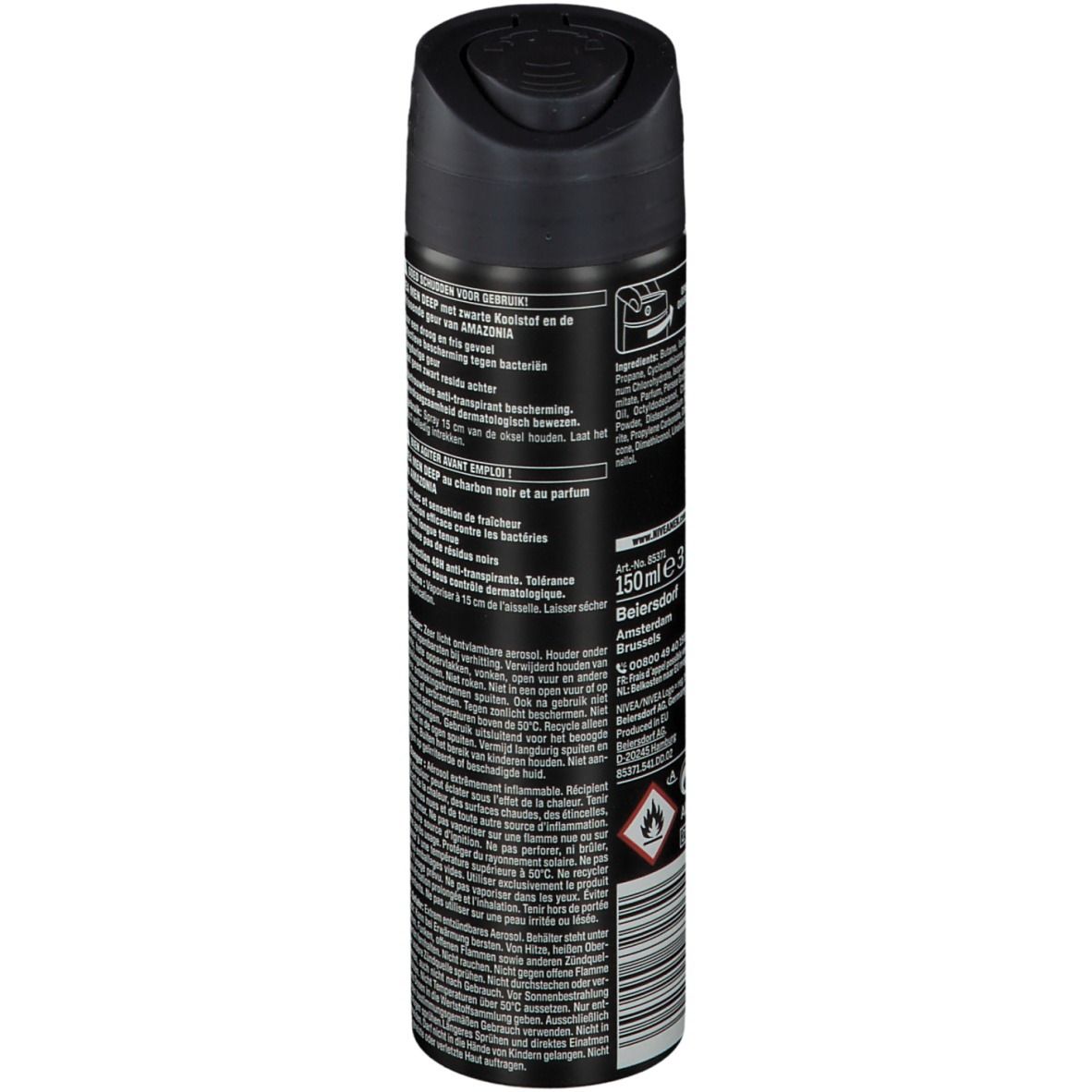 NIVEA® Men Deep Black Carbon Amazonia Spray