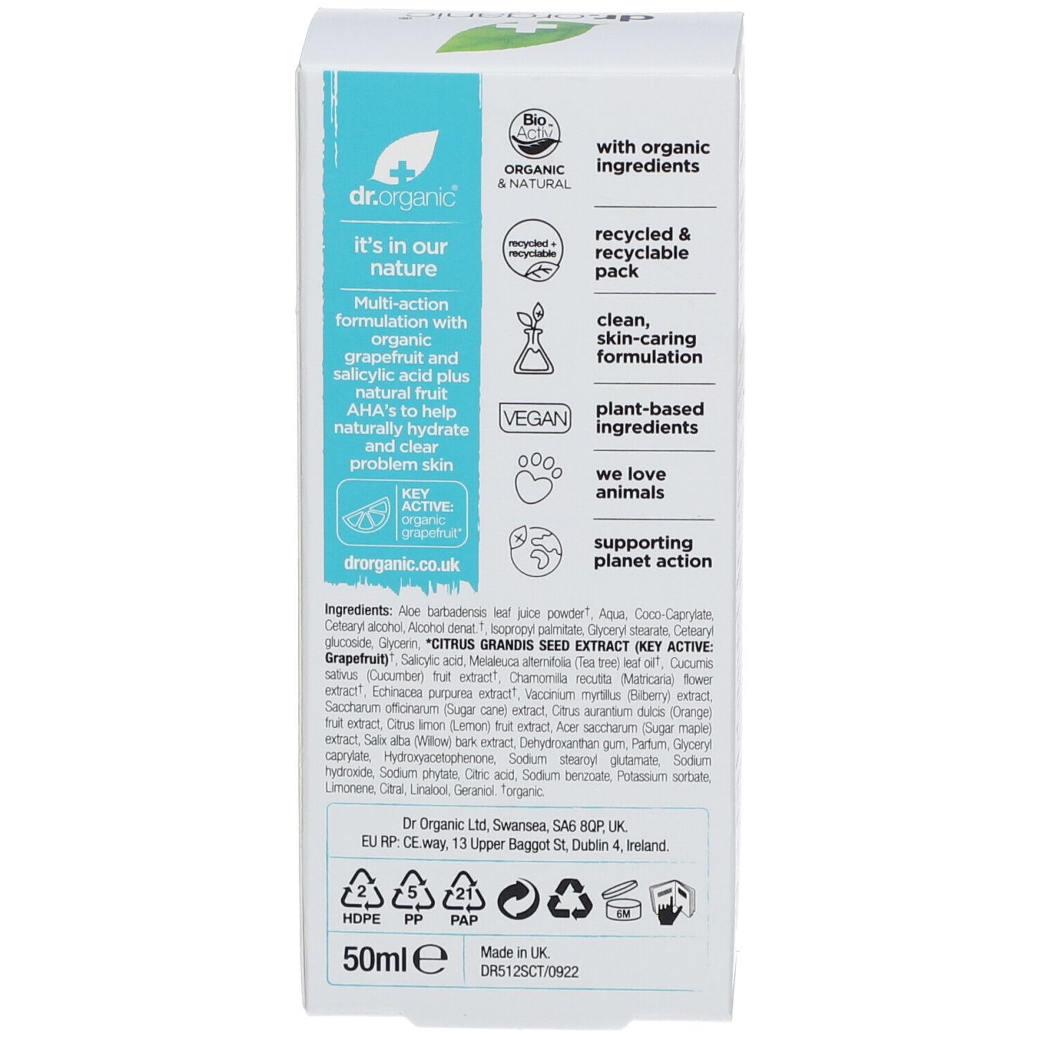 dr.organic® Skin Clear Organic Tea Tree Oil Control Feuchtigkeitscreme