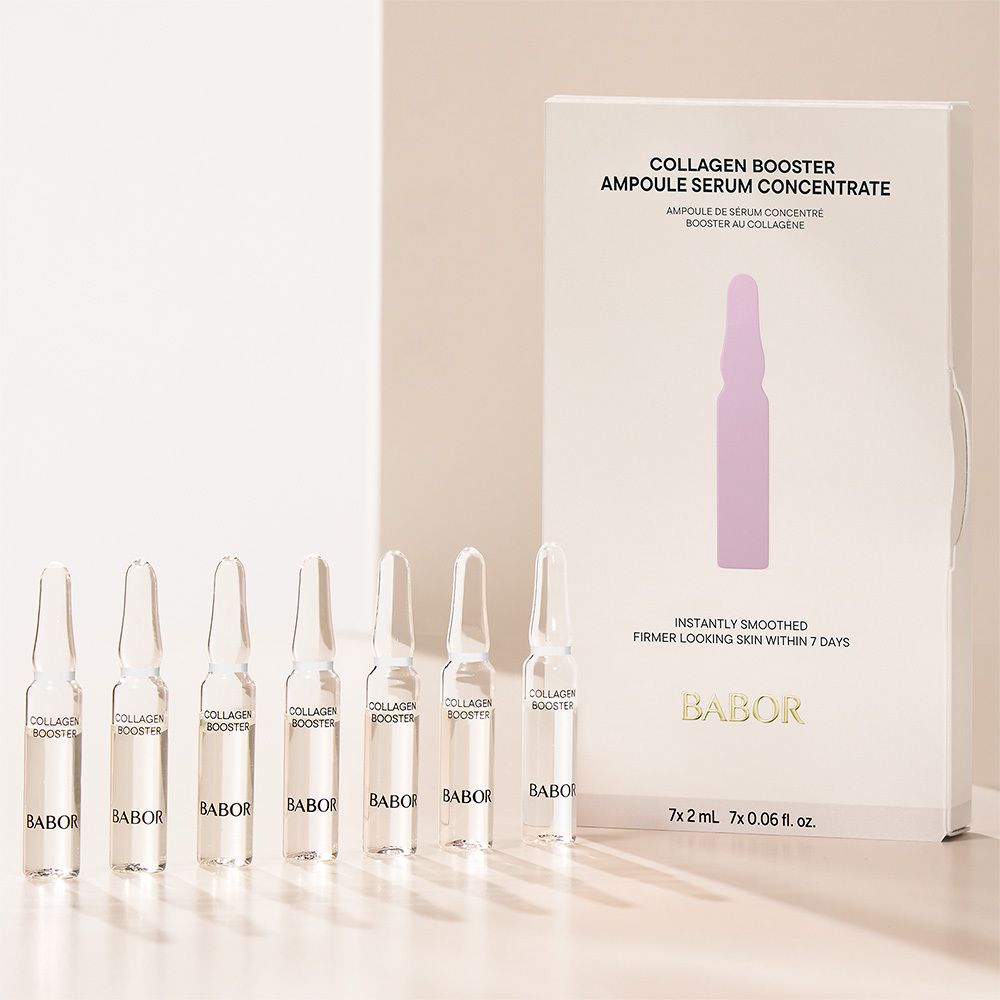 Babor Collagen Booster Ampullen-Verpackung, Vorderansicht.