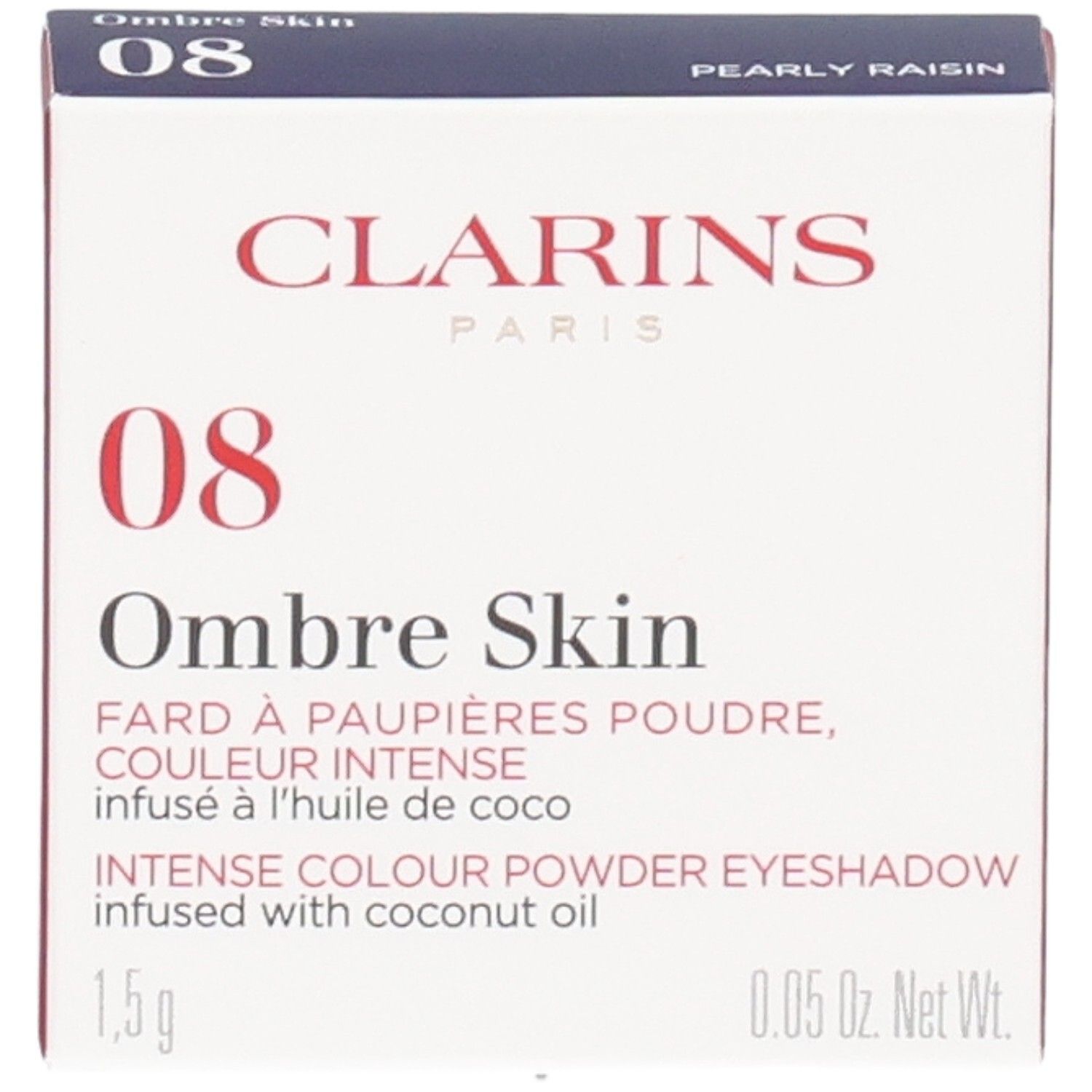 Clarins Ombre Skin Lidschatten, Farbe 08 Pearly Raisin, 1,5g.