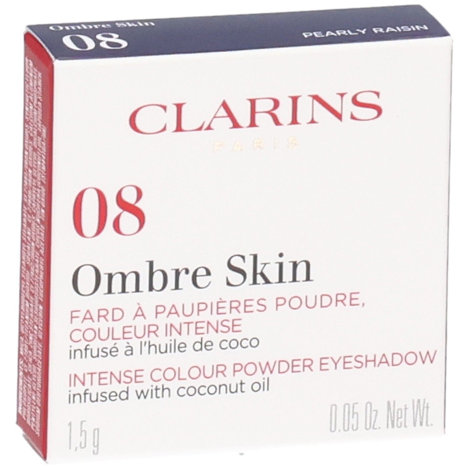 Clarins Ombre Skin Lidschatten, Farbe 08 Pearly Raisin, 1,5g.