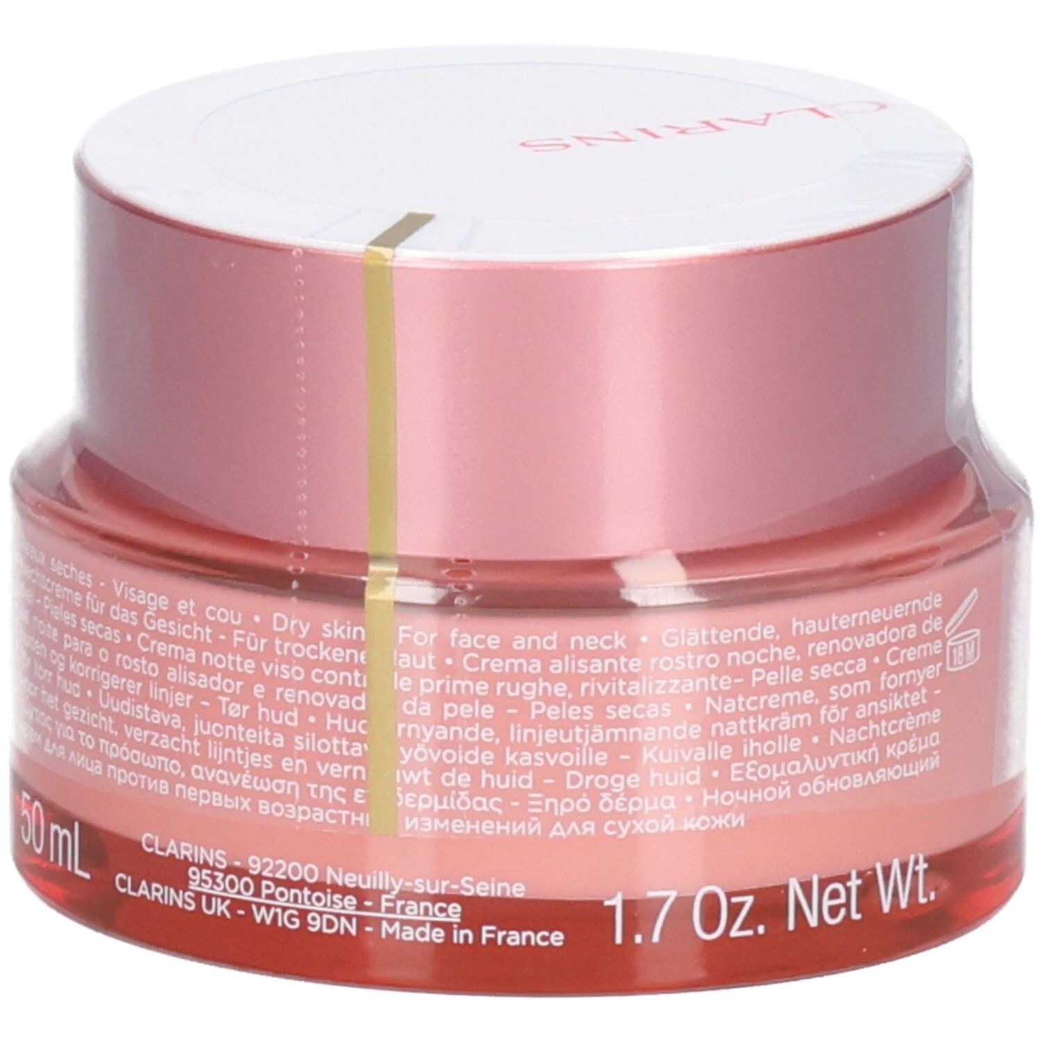 Clarins Multi-Active Nuit Nachtcreme, 50 ml, 1,7 Oz. Net Wt. mit Produktinformationen.