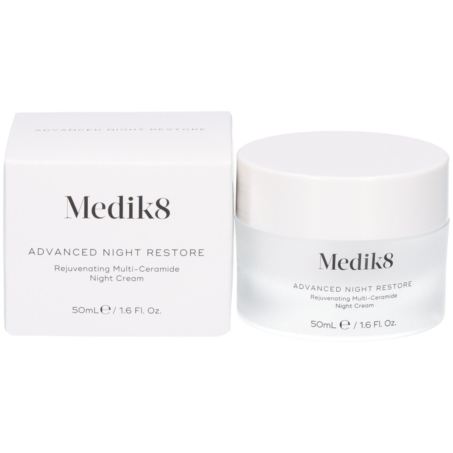 Medik8 Advanced Night Restore Nachtcreme und Verpackungsbox, 50ml.