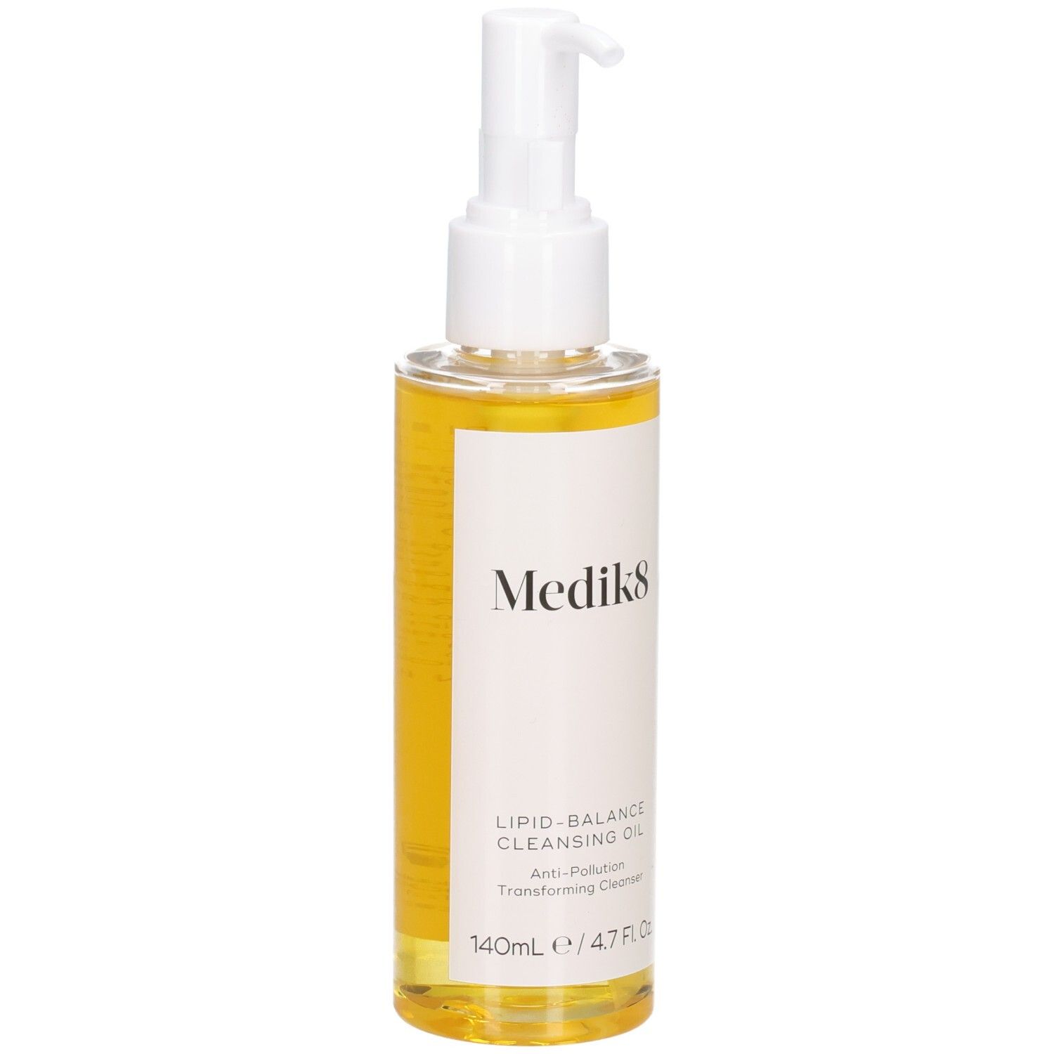 Medik8 Lipid-Balance Cleansing Oil Flasche, Vorderansicht.