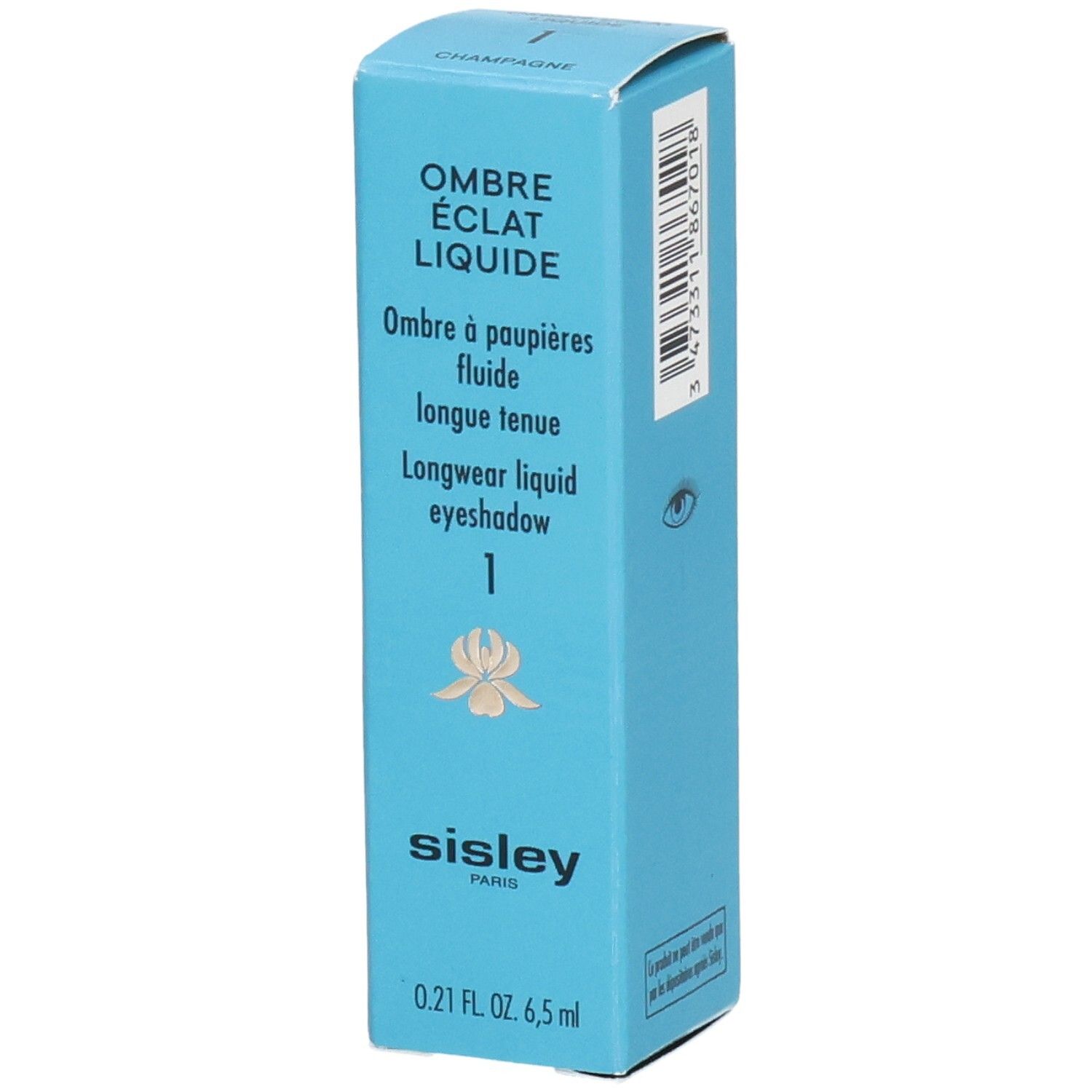 Sisley Ombre Éclat Liquide Longwear Liquid Eyeshadow, Farbe 1 Champagner, 6,5 ml.