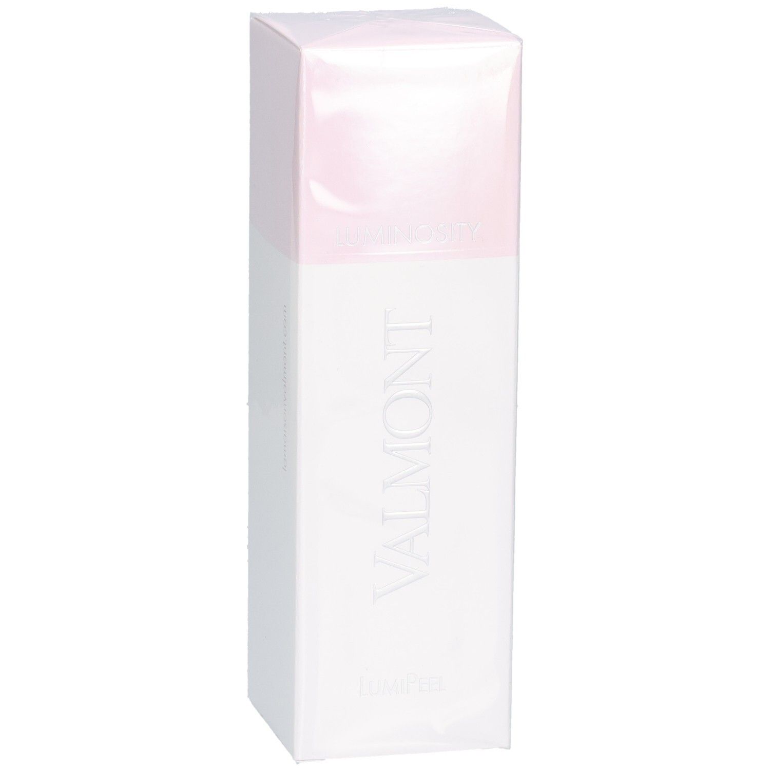 VALMONT LumiPeel Kartonverpackung mit Logo und Produktbezeichnung.