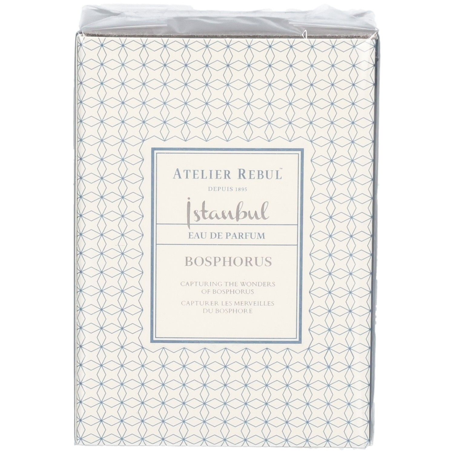 Vorderseite der Verpackung von Atelier Rebul Istanbul Bosphorus Eau de Parfum.