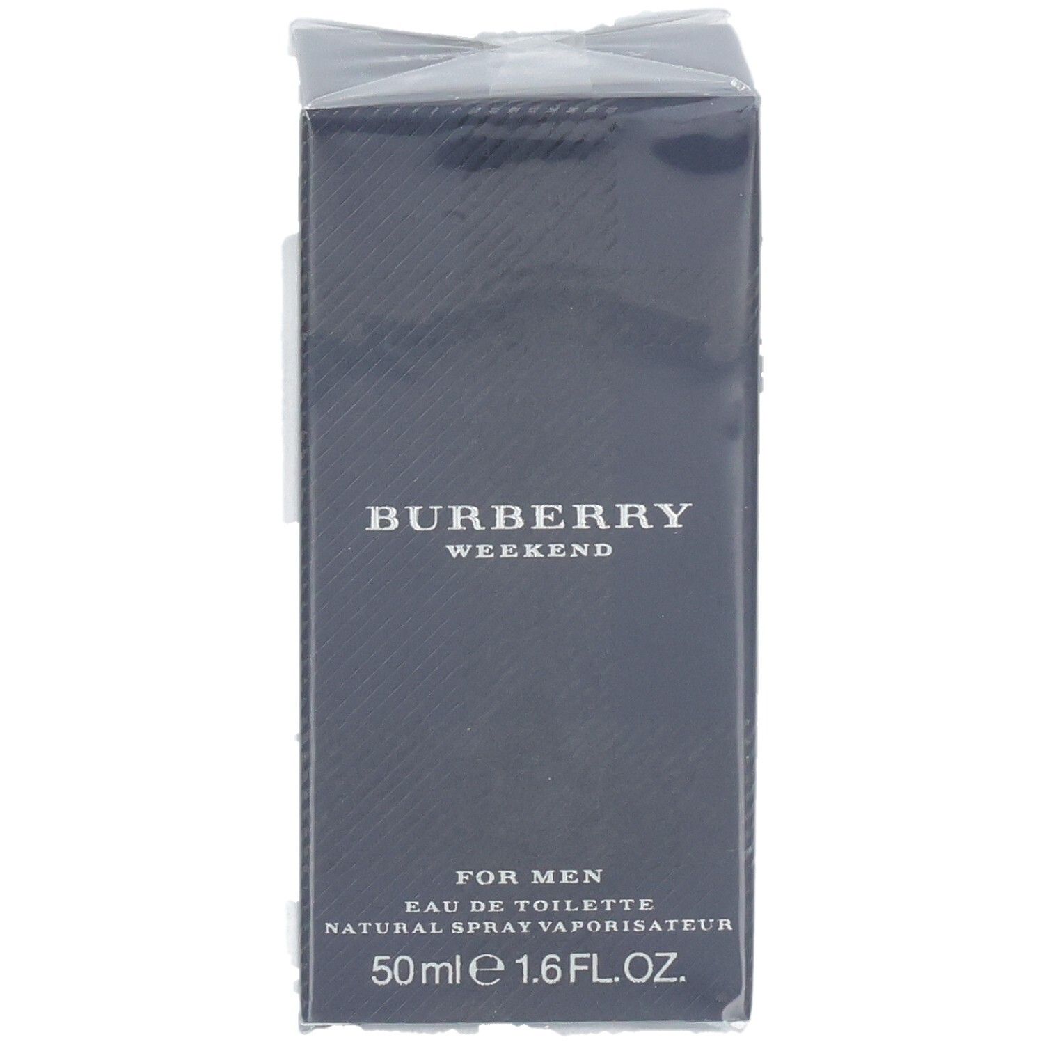 Verpackung von Burberry Weekend Eau de Toilette für Herren, 50ml.