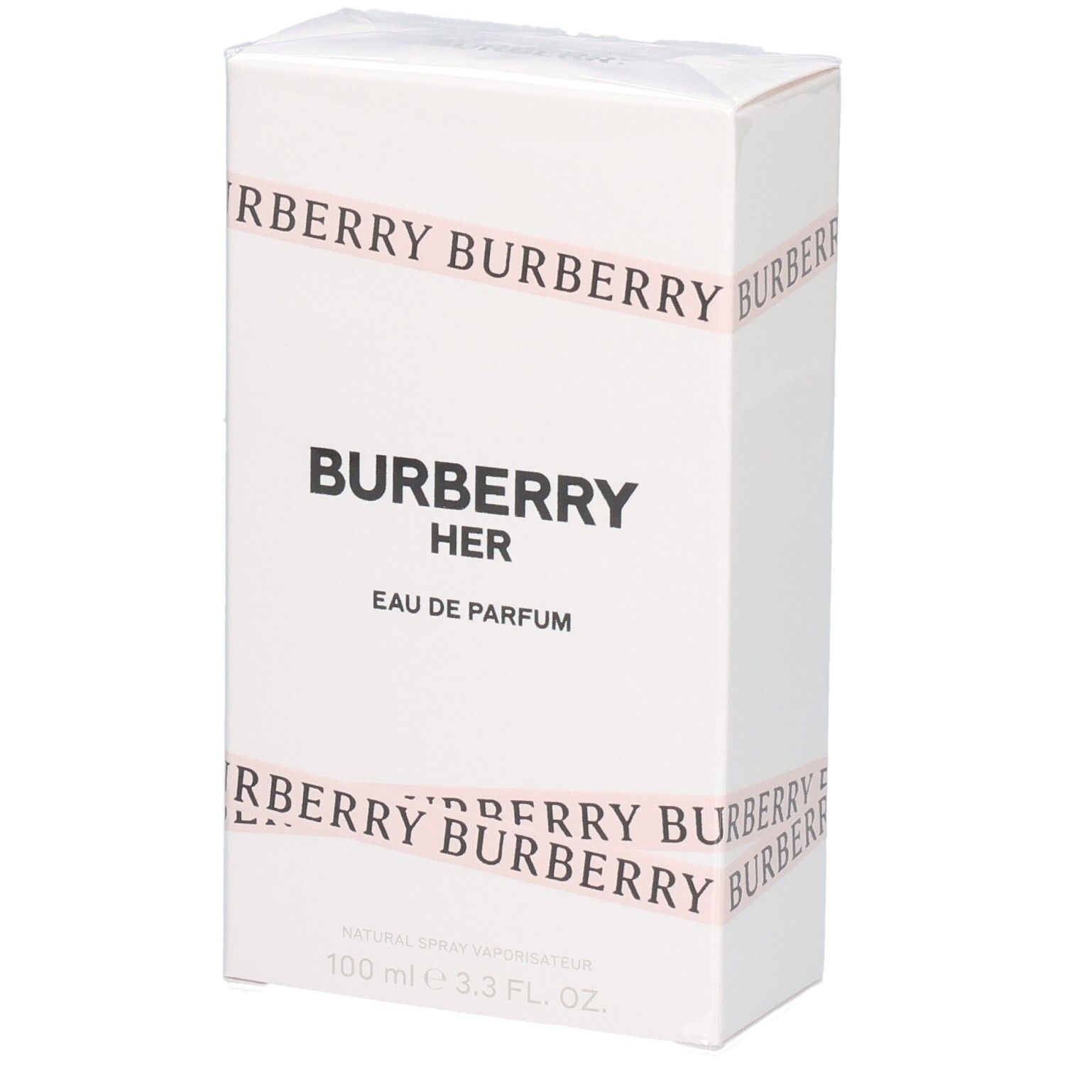 Verpackung von Burberry Her Eau de Parfum, 100 ml.
