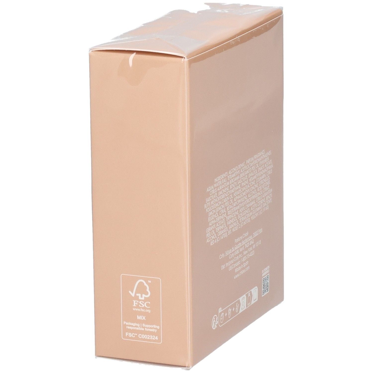 Chloé Nomade Eau de Parfum Spray 75ml Verpackung mit FSC-Siegel.