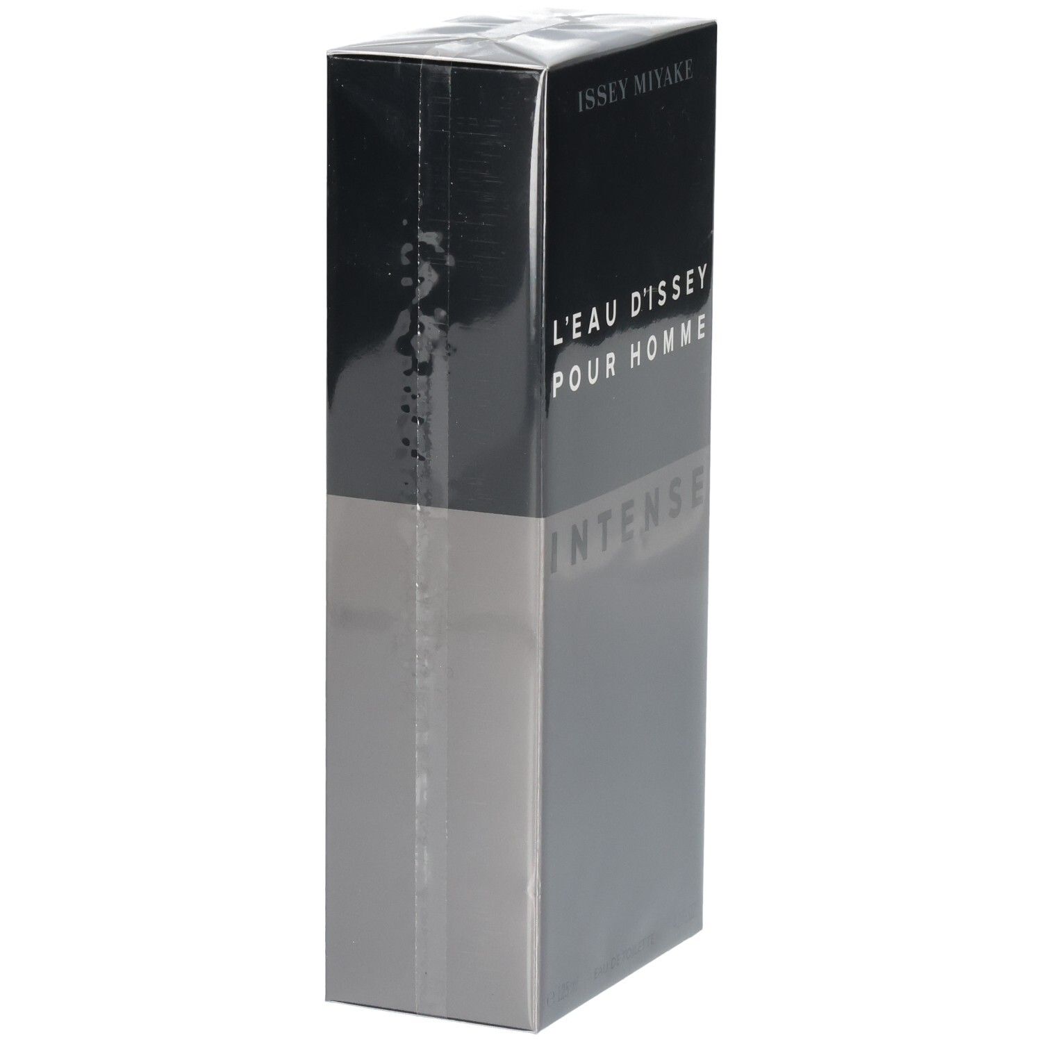 Issey Miyake L'Eau d'Issey Pour Homme Intense Eau de Toilette Karton, Seitenansicht.