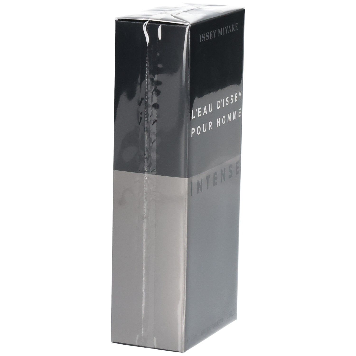 Verpackung von Issey Miyake L'Eau d'Issey pour Homme Intense Eau de Toilette, Seitenansicht.