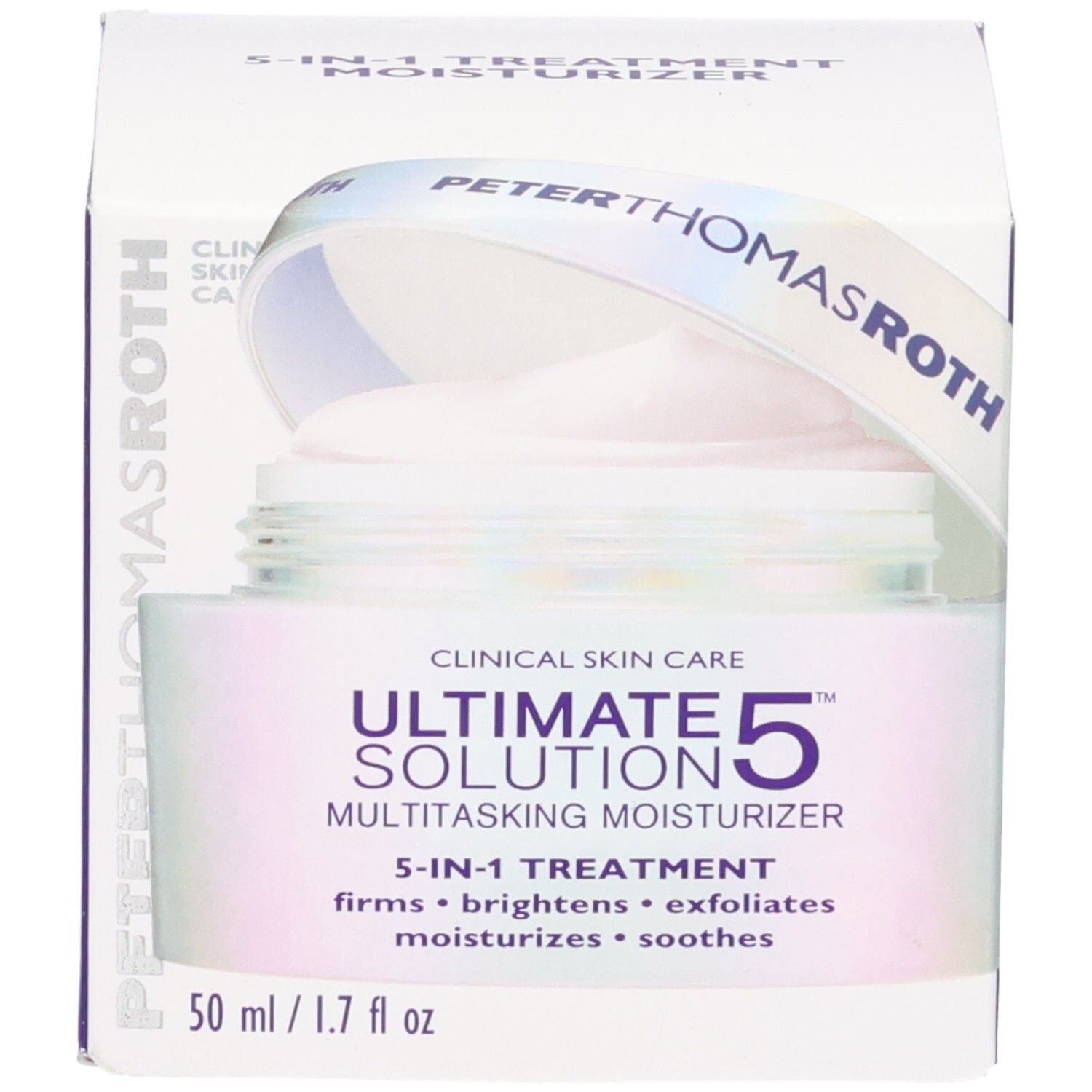 Peter Thomas Roth Ultimate Solution 5 Multitasking Moisturizer Gesichtscreme, 50 ml. 5-in-1 Behandlung: strafft, hellt auf, exfoliert, spendet Feuchtigkeit, beruhigt.