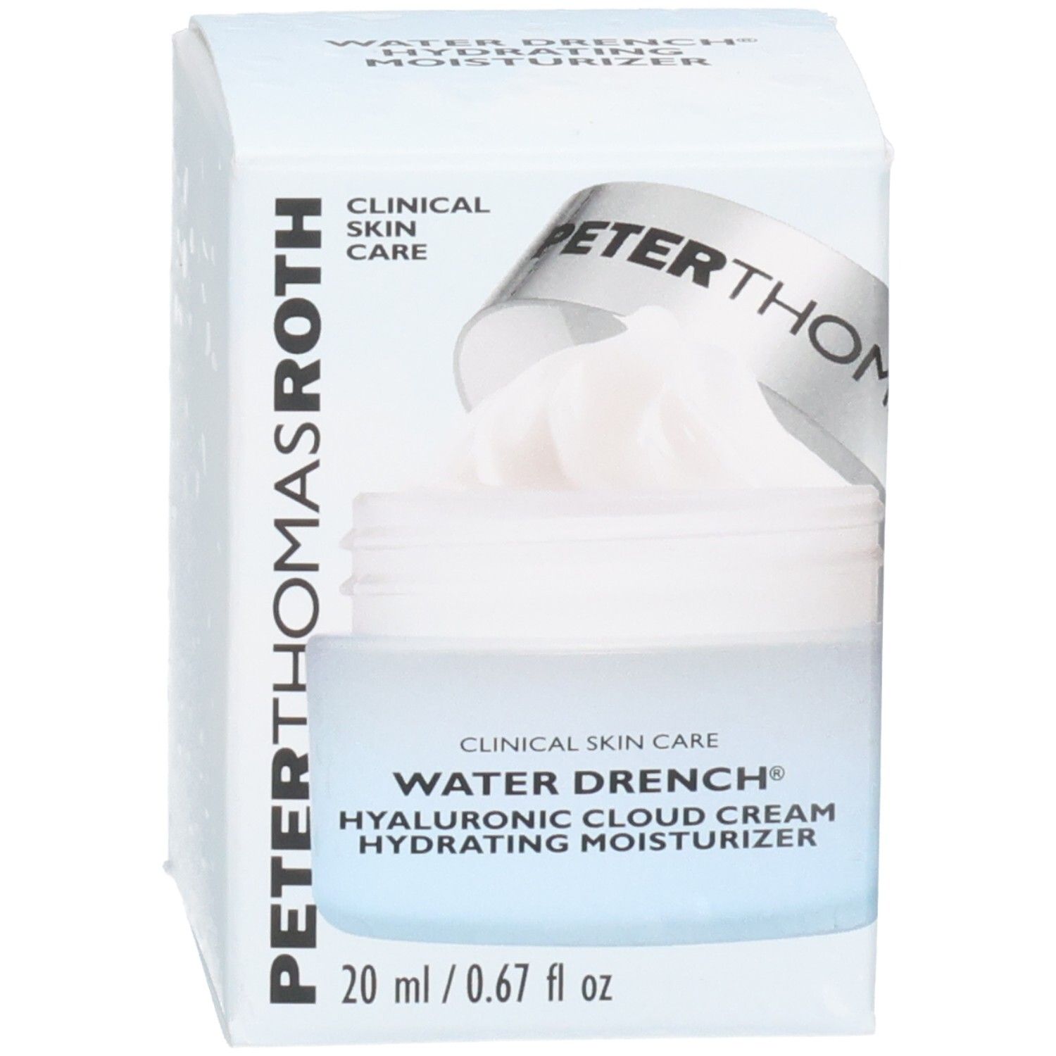 Verpackung der Peter Thomas Roth Water Drench Hyaluronic Cloud Cream Feuchtigkeitscreme.