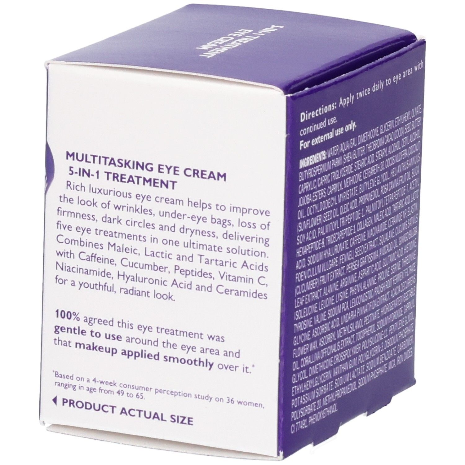Peter Thomas Roth Ultimate Solution 5 Augencreme-Verpackung mit Produktbeschreibung und Anwendungshinweisen.