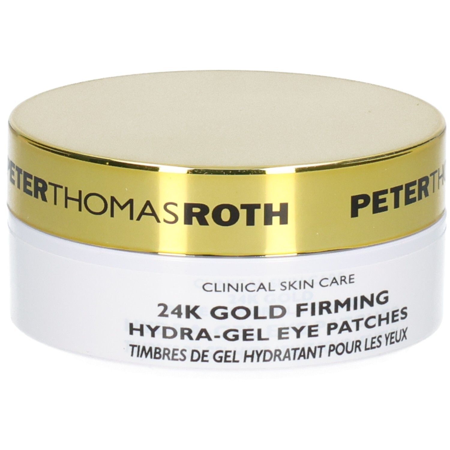 Peter Thomas Roth 24K Gold Firming Hydra-Gel Eye Patches: Tiegel und Verpackung.