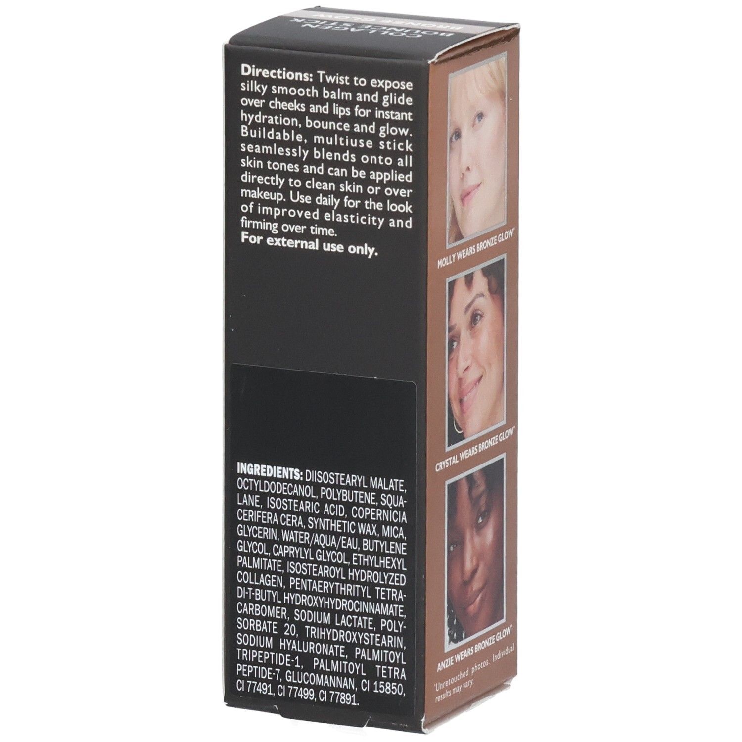 Rückseite der Verpackung: Anwendungshinweise und Inhaltsstoffe.