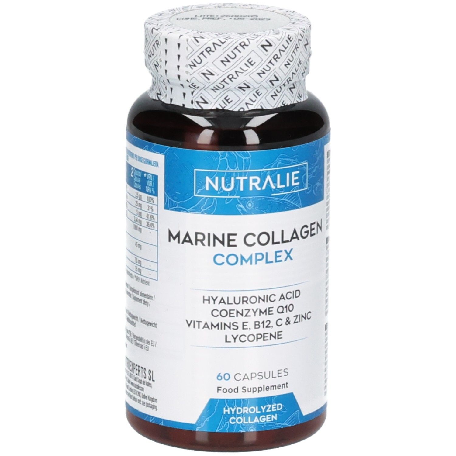 Nutralie Marine Collagen Complex Kapseln, 60 Stück.