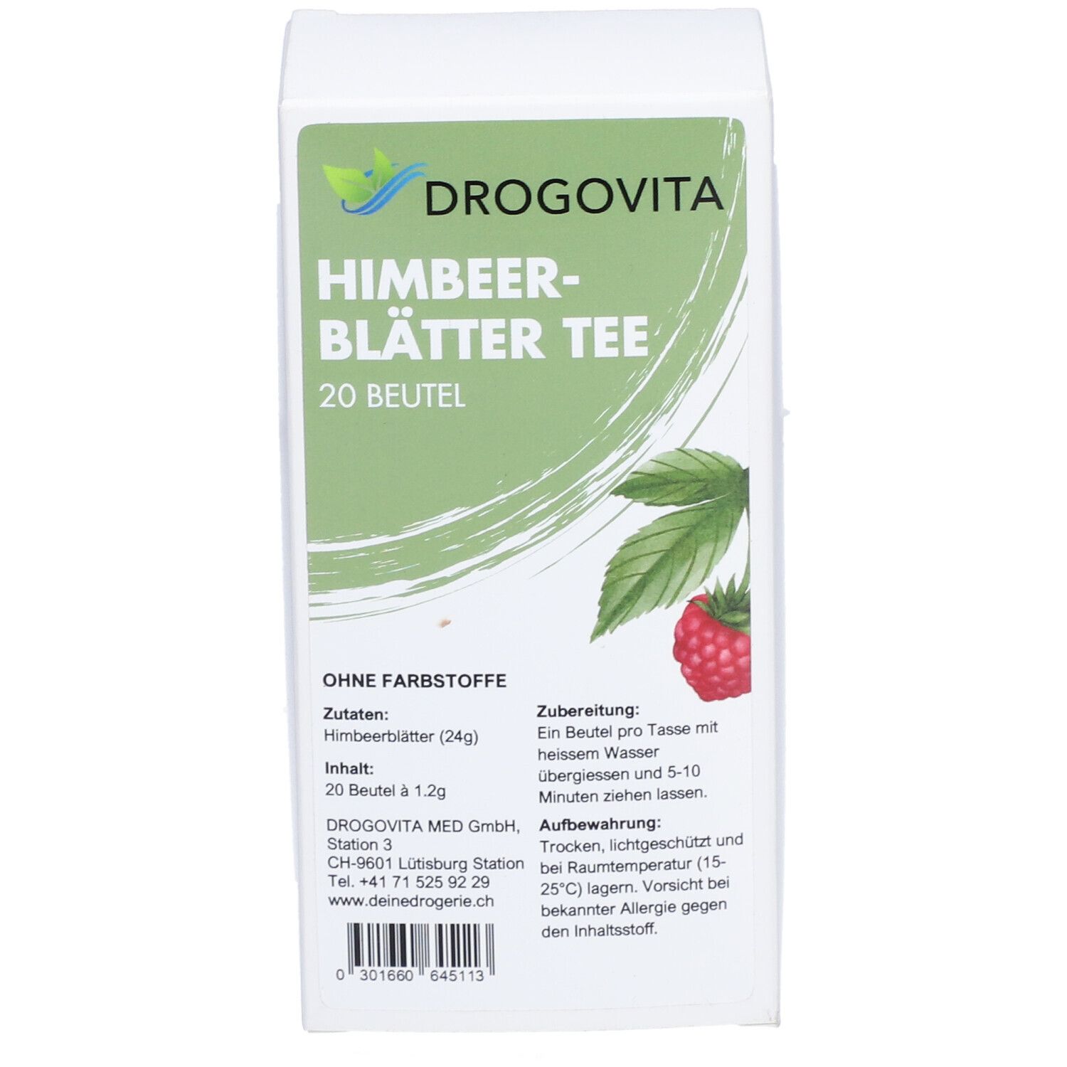 DROGOVITA Himbeerblätter Tee Btl 20 Stk