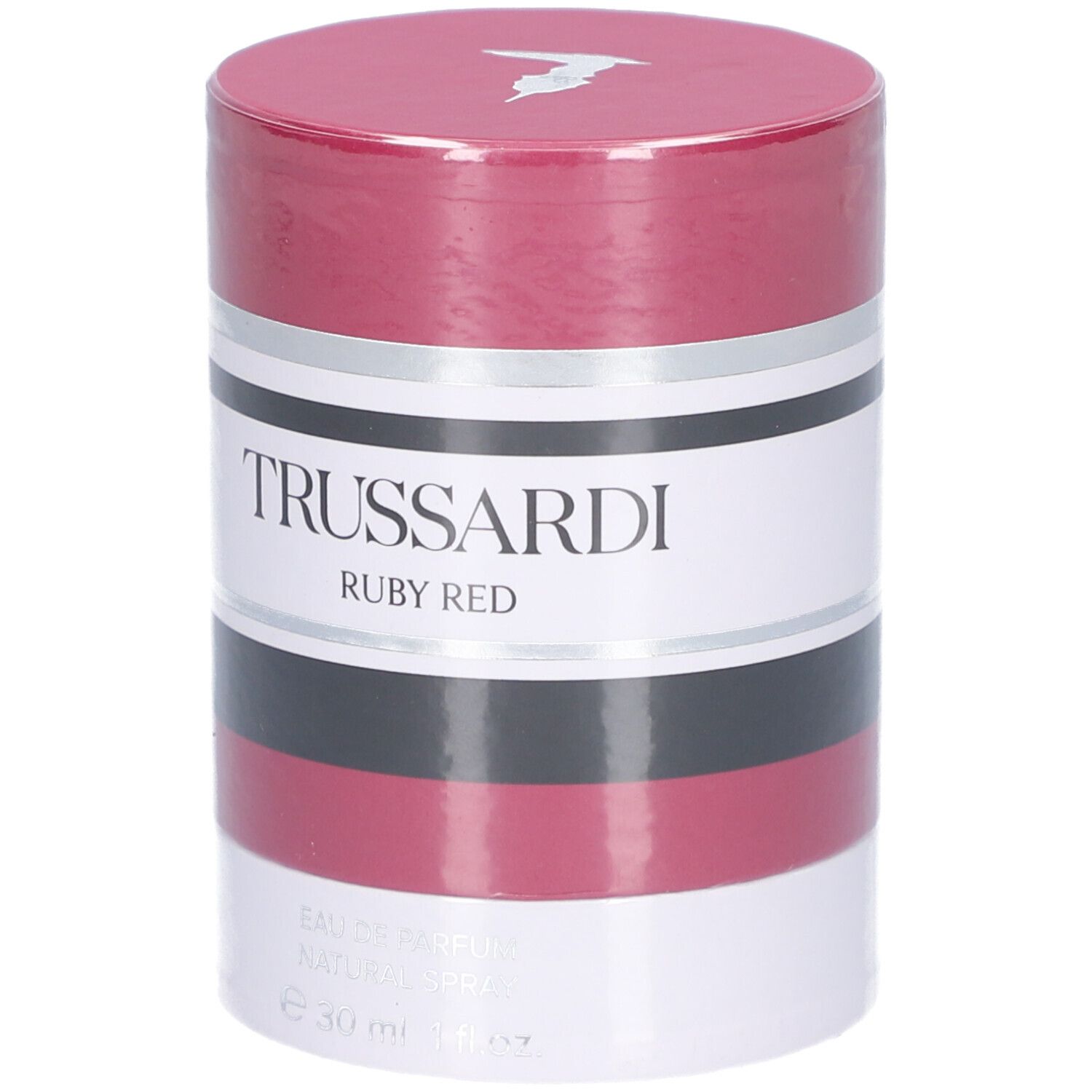 Trussardi Ruby Red Eau de Parfum Natural Spray 30 ml mit QR-Code.