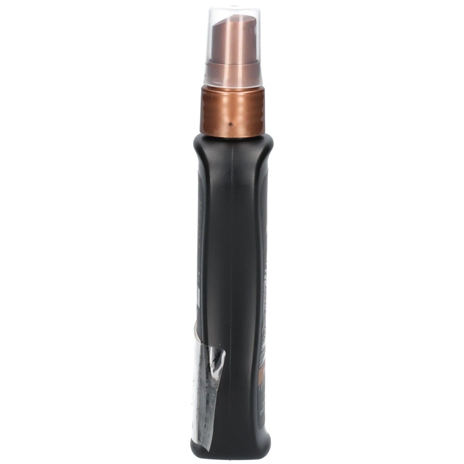 Seite einer schwarzen Sprühflasche mit australischem Gold Instant Bronzer LSF 15.