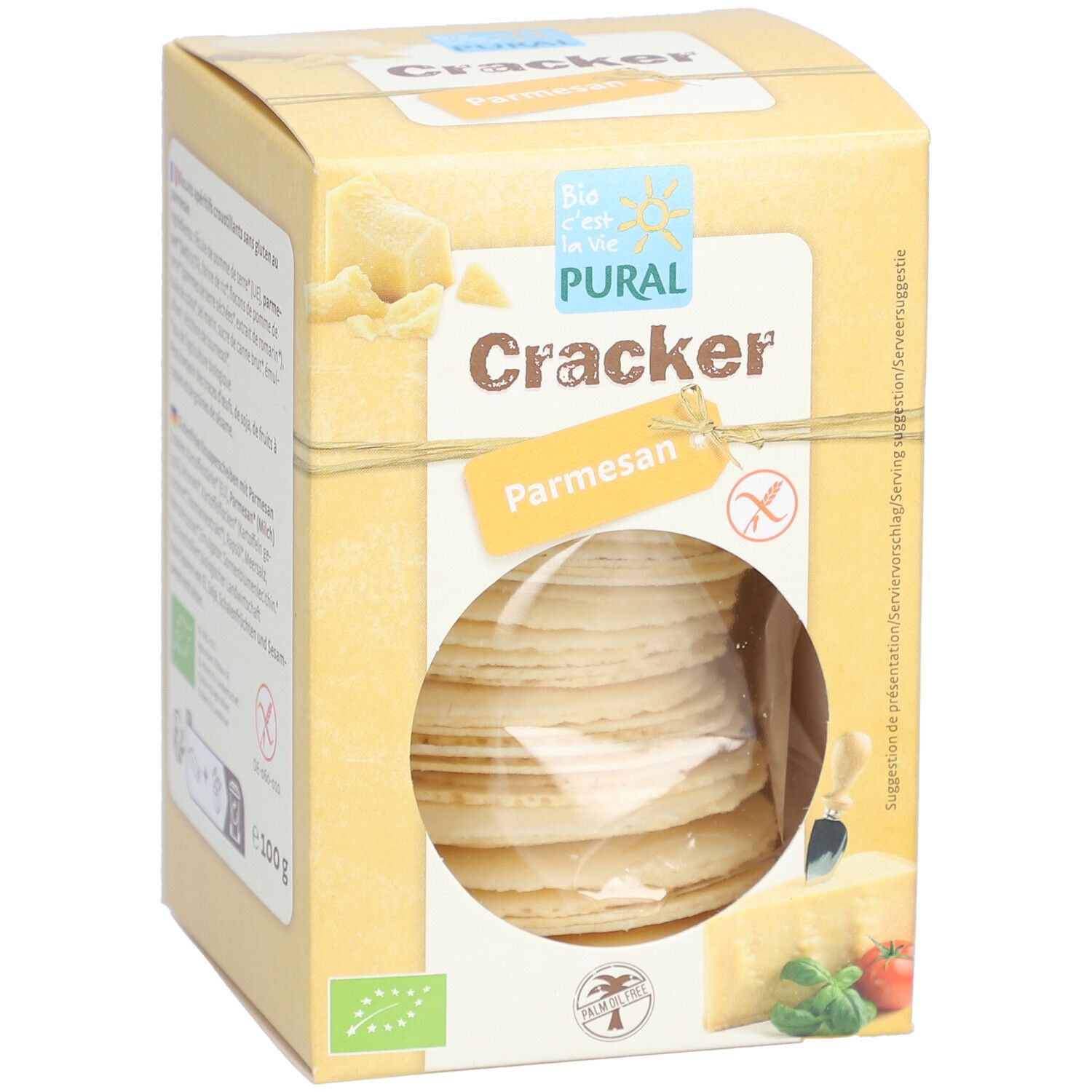 PURAL Glutenfreier Bio-Parmesan-Cracker