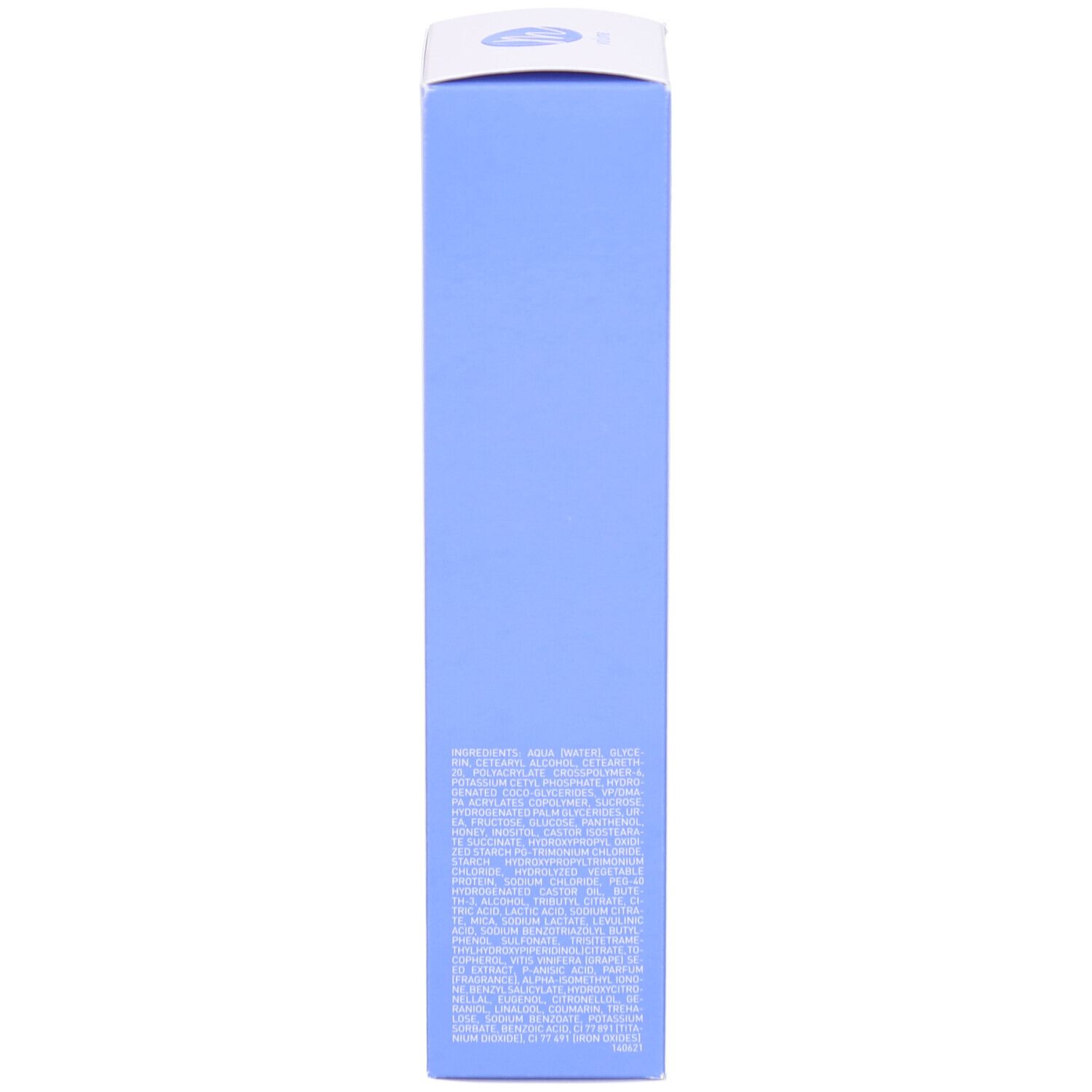 Rückseite der Marlies Möller Volume Conditioner Verpackung. Text in mehreren Sprachen.