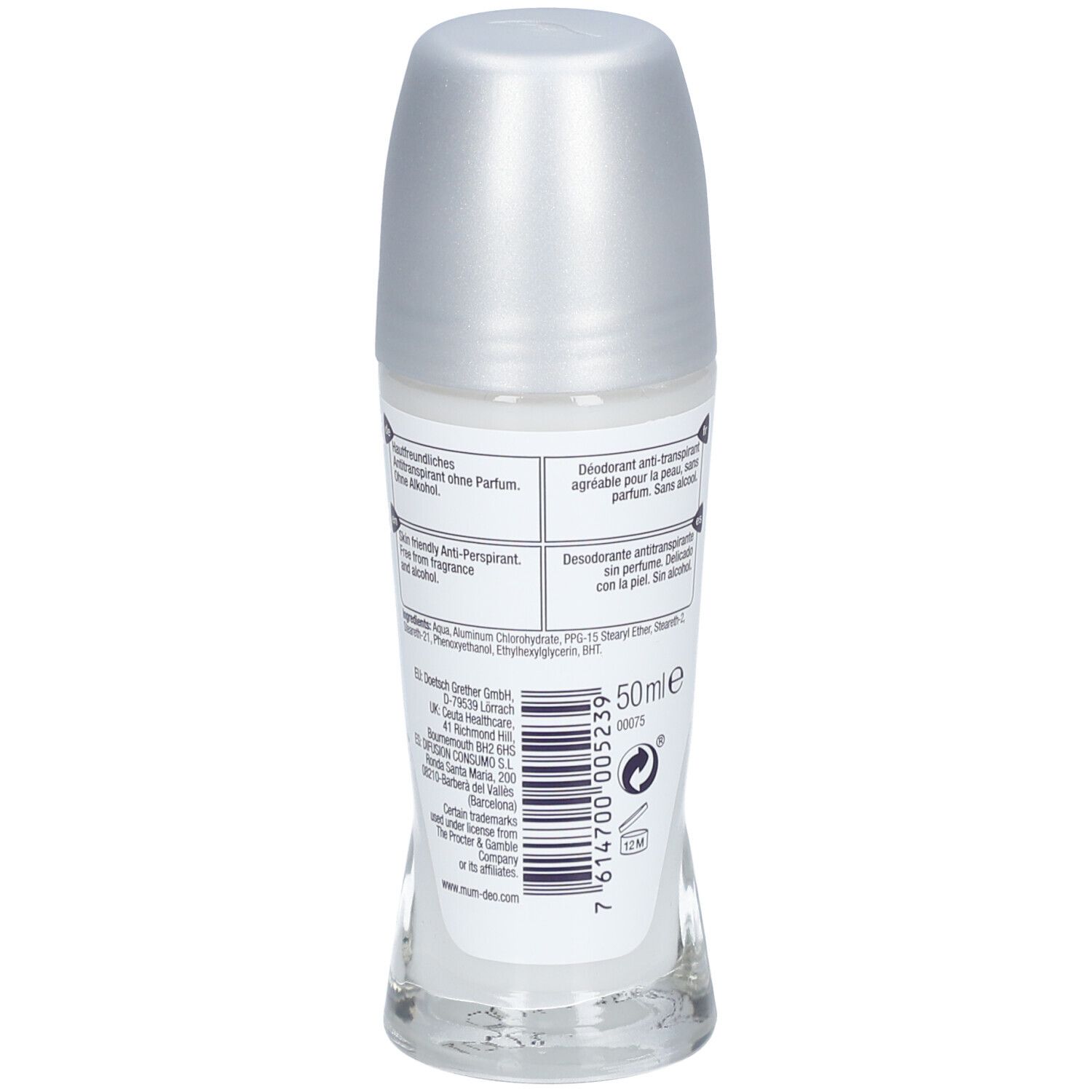 MUM Déodorant Unparfümiert Roll-on