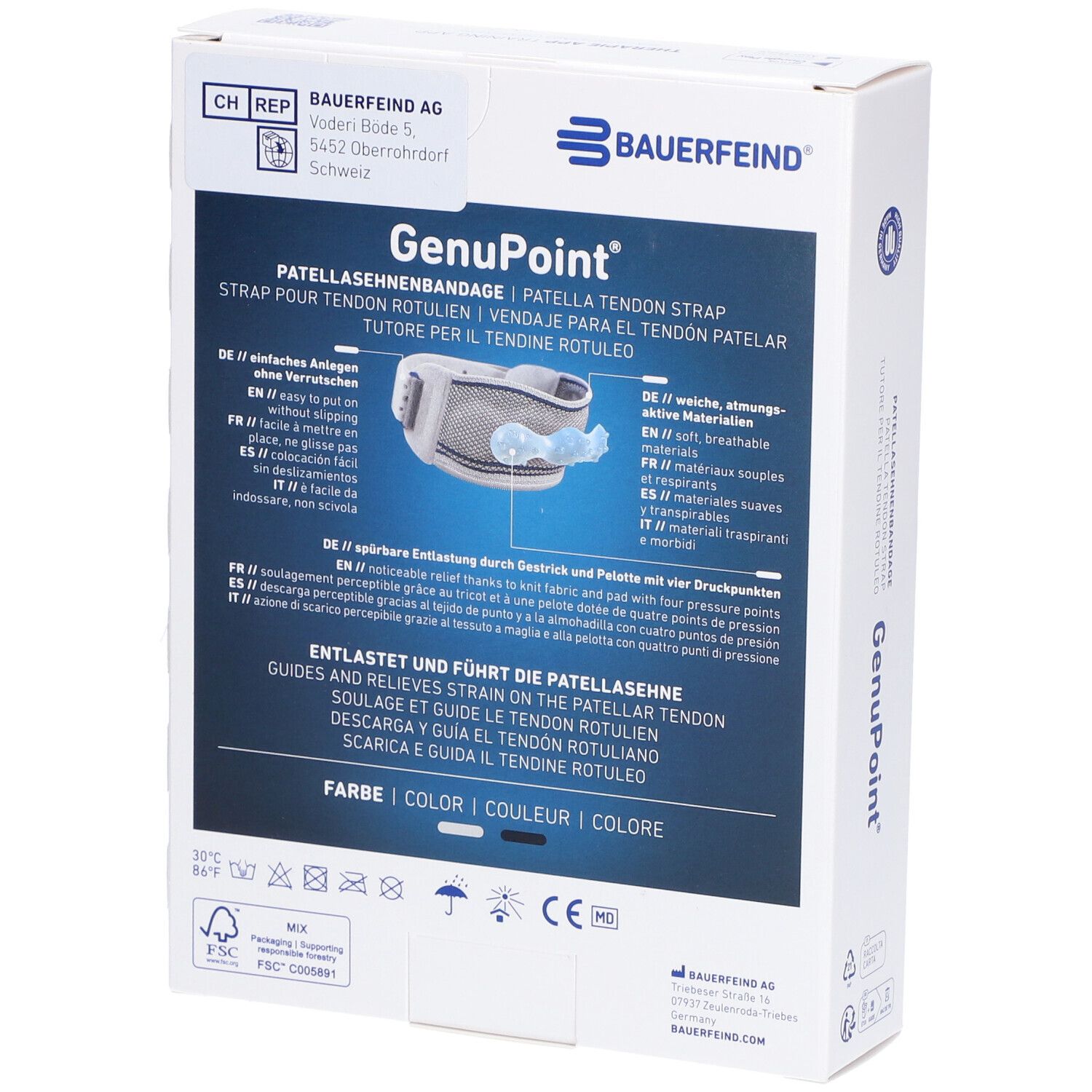 BAUERFEIND GenuPoint® Strap für die Patellasehne 1 St - Shop Apotheke