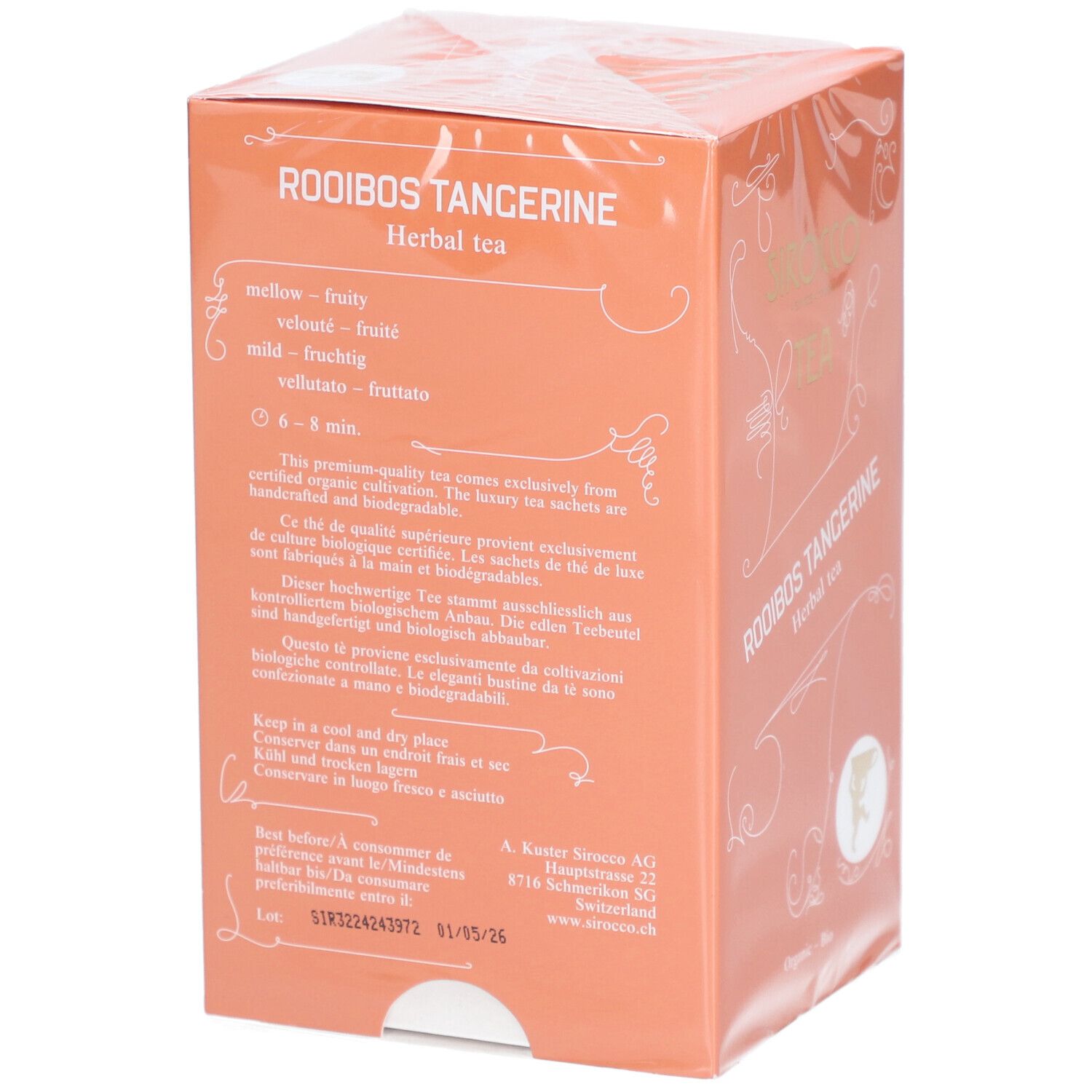 Sirocco Bio Tee Rooibos Tangerine