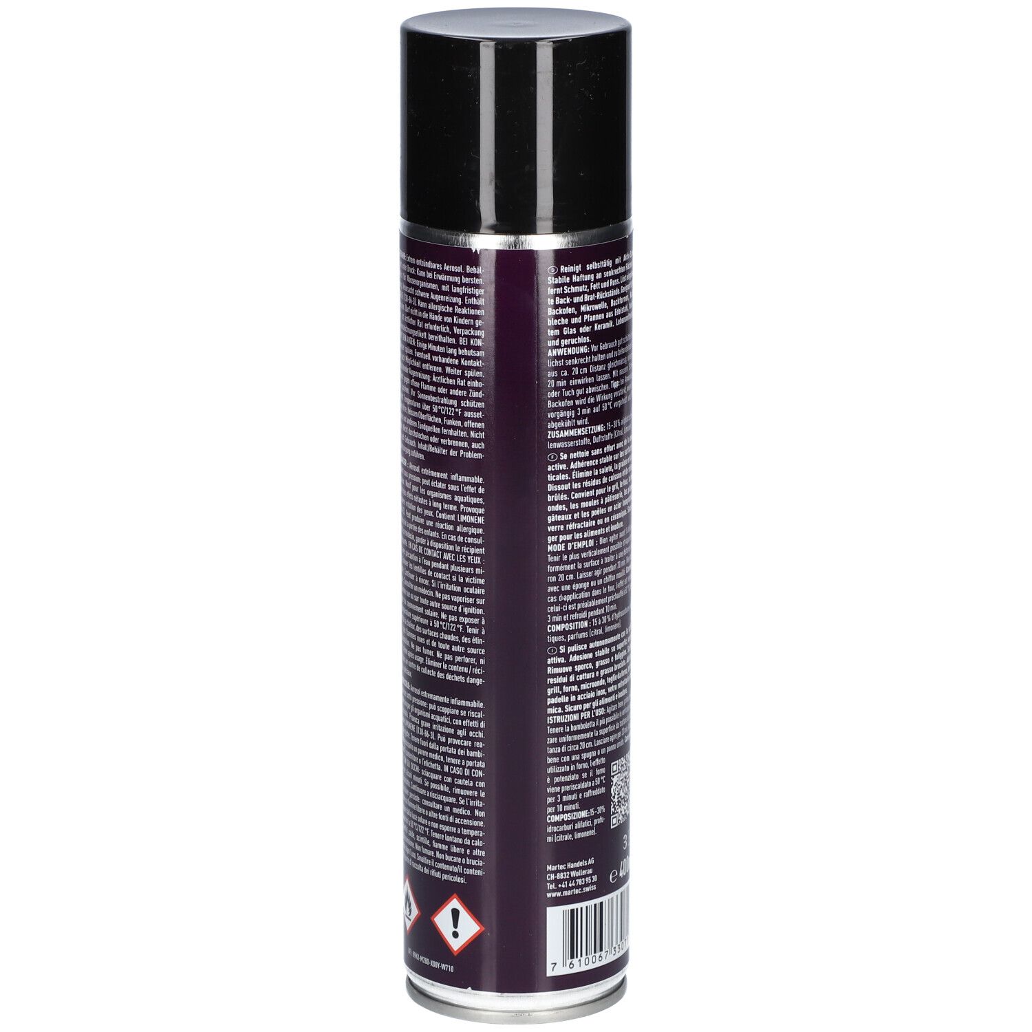 MARTEC Power Spray Aerosol für Grill und Backofen