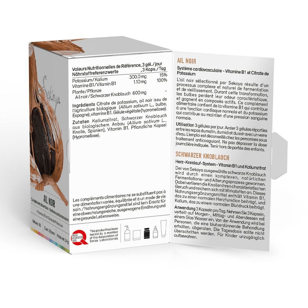 Verpackung mit Produktinformationen in Deutsch und Französisch. Enthält Nährwertangaben und Anweisungen. Swiss Quality Siegel.