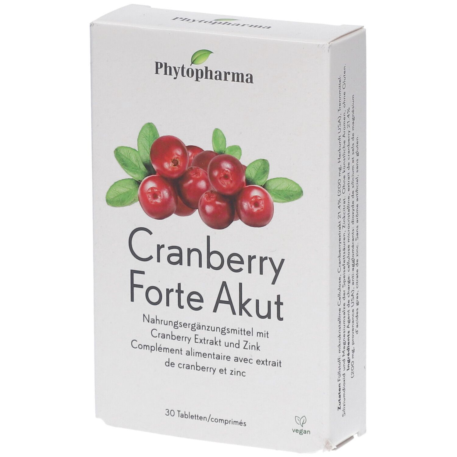 PHYTOPHARMA Cranberry Forte Akut 30 St Shop Apotheke