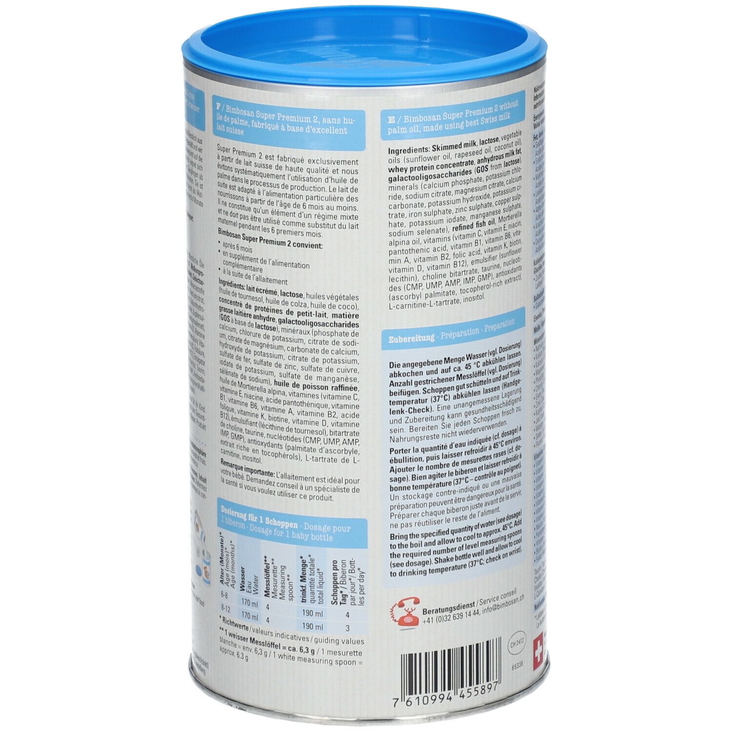 Bimbosan Super Premium 2 Folgemilch
