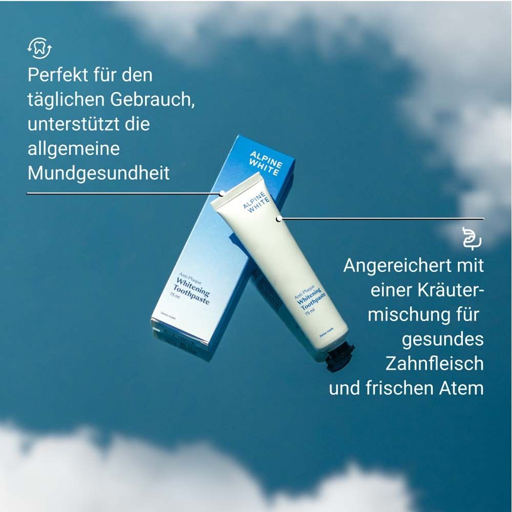 ALPINE WHITE Whitening Toothpaste Anti Plaque | Aufhellende Zahnpasta