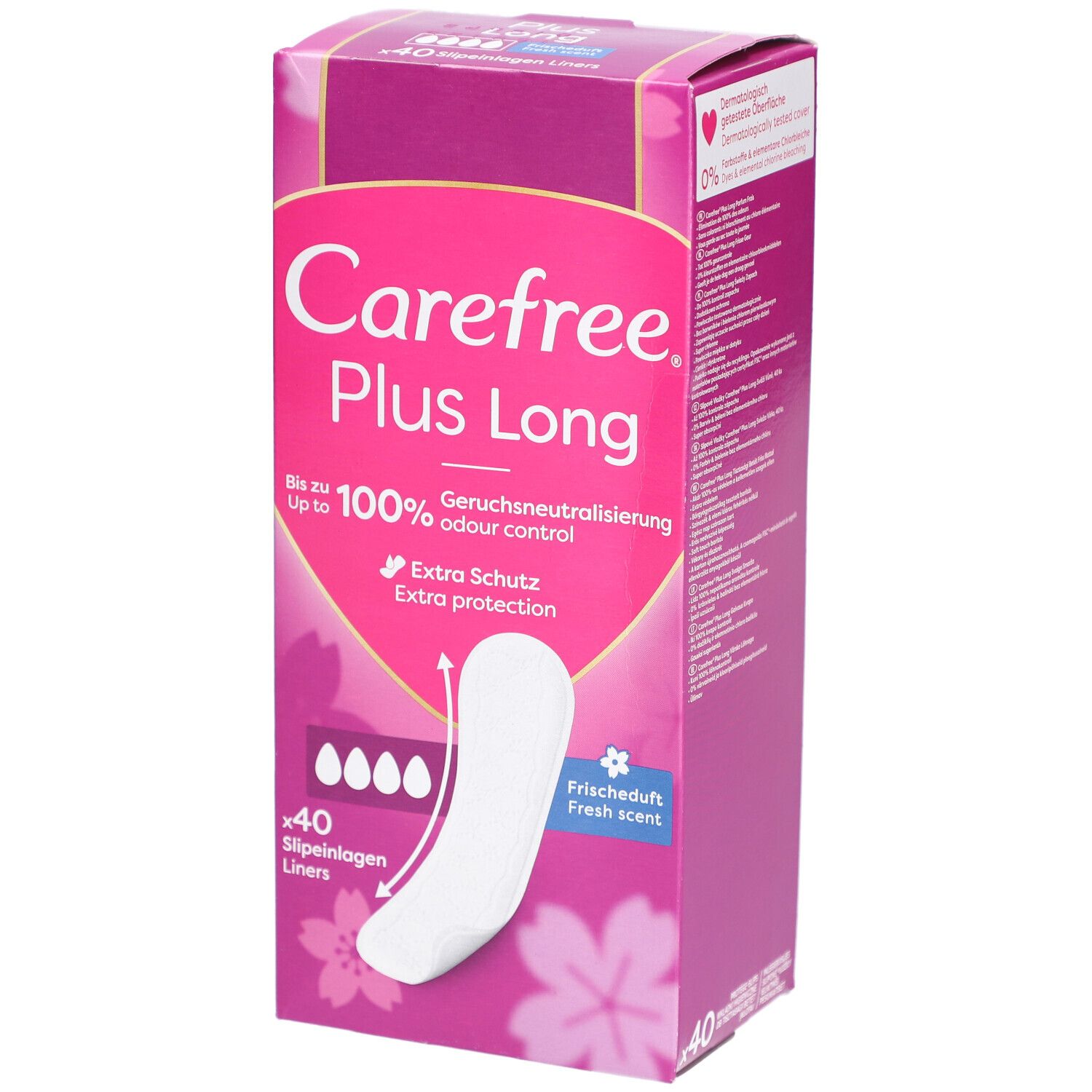 Carefree - Slipeinlagen "Plus Long" Frischeduft