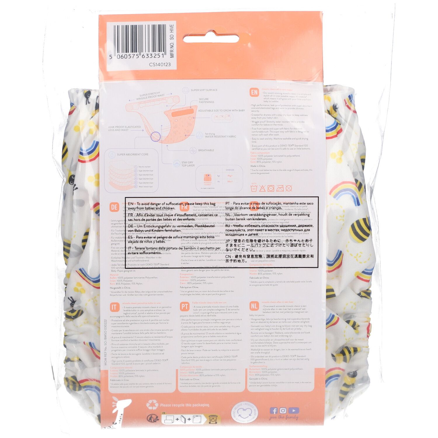 bambino mio miosolo classic AllinOne Stoffwindel 1 St Shop Apotheke