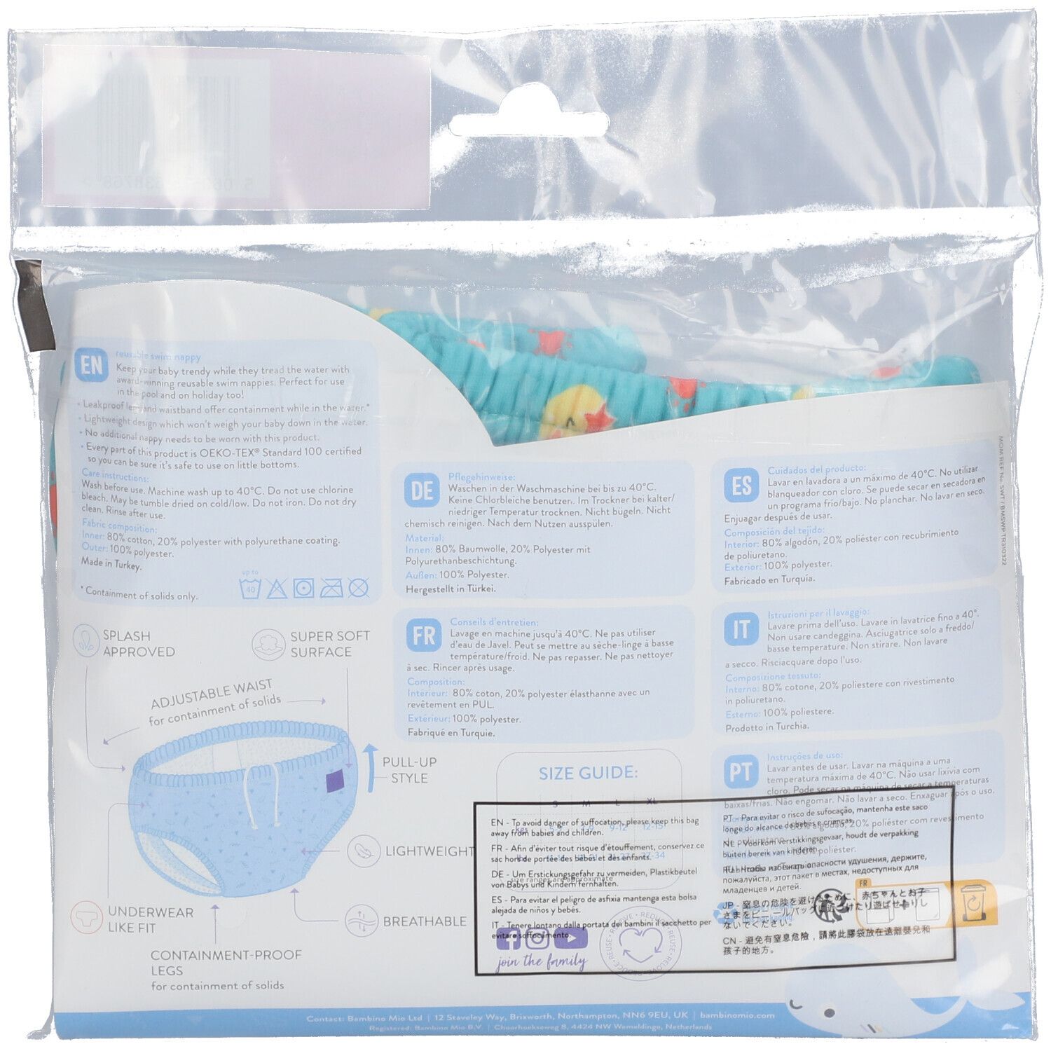 bambino mio Schwimmwindel Alberne Ananas 1 St Shop Apotheke