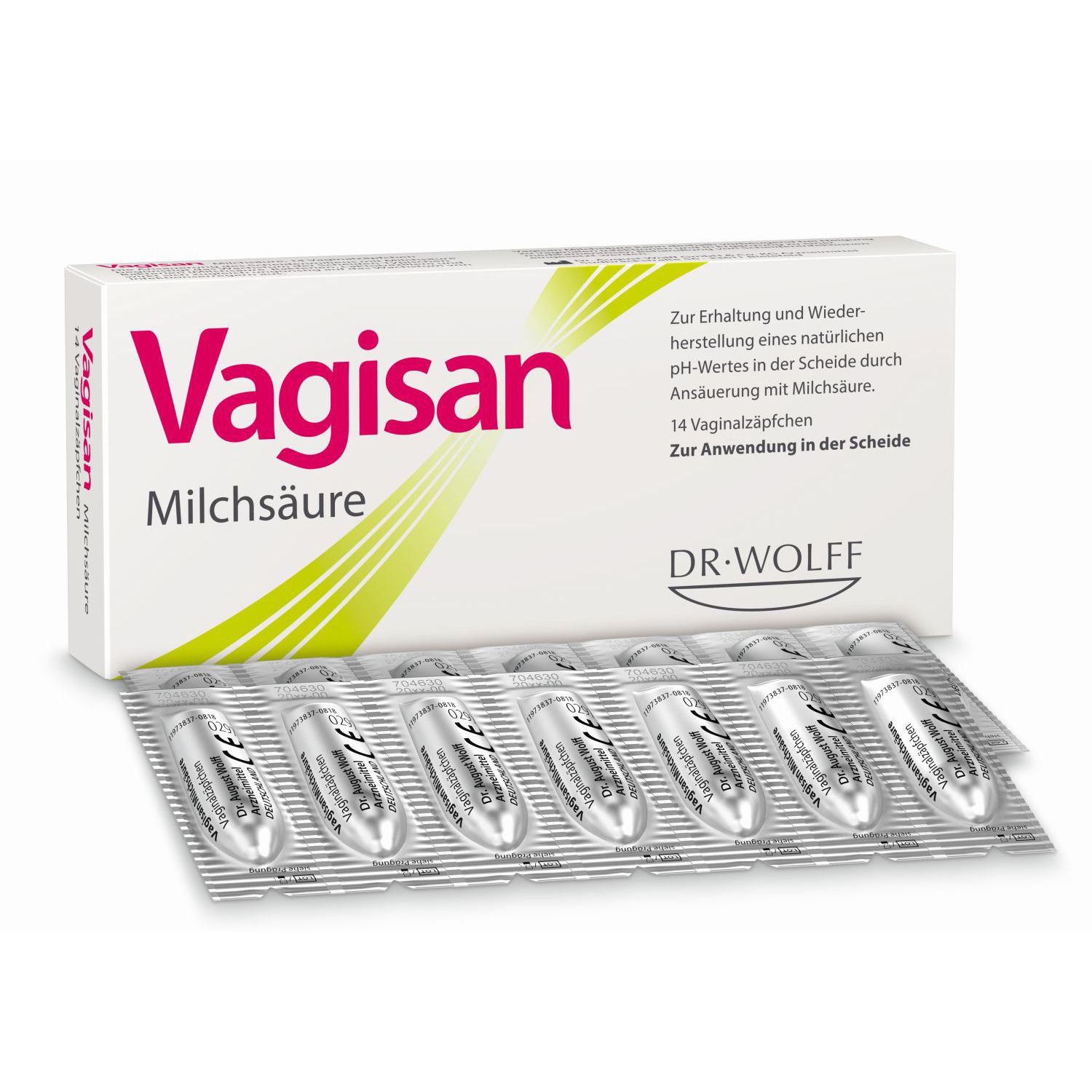 Vagisan Milchsäure: Zäpfchen zur Stabilisierung des natürlichen vaginalen pH-Werts