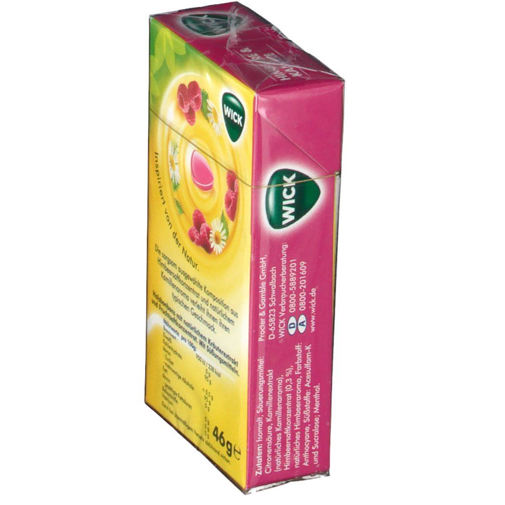 WICK Himbeere & Kamille Bonbons ohne  Zucker