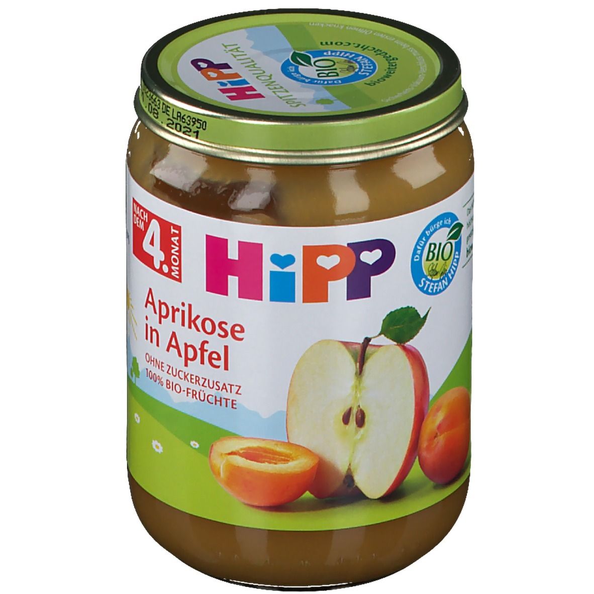 Hipp Aprikose in Apfel ab dem 5. Monat