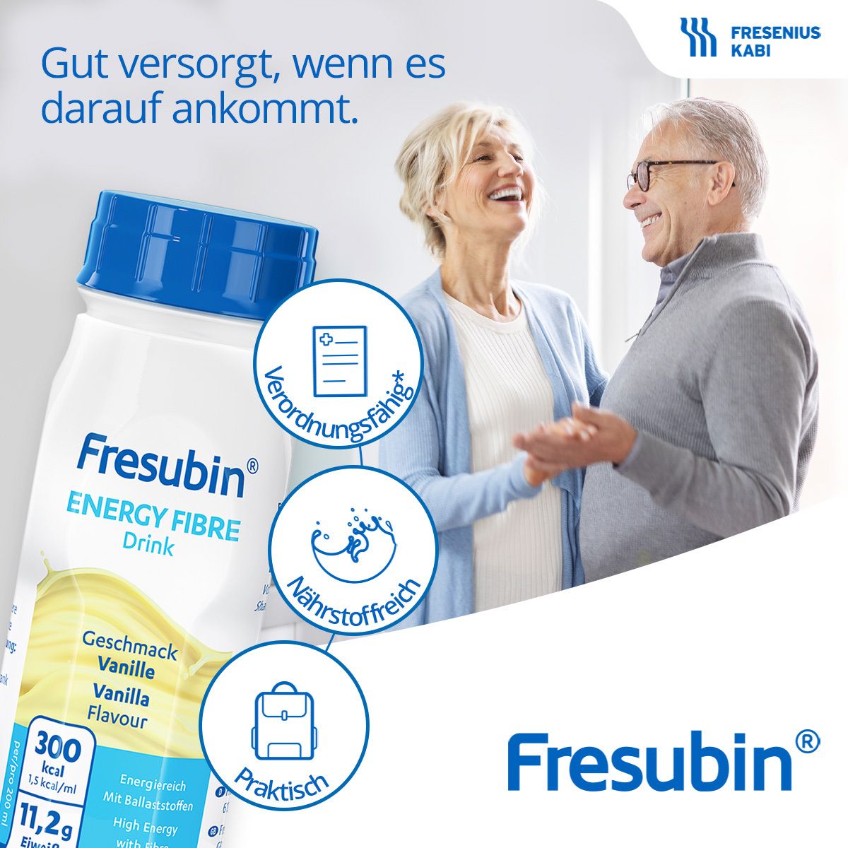 Fresubin Energy Fibre Trinknahrung Karamell | Astronautennahrung & Aufbaukost mit Vitaminen