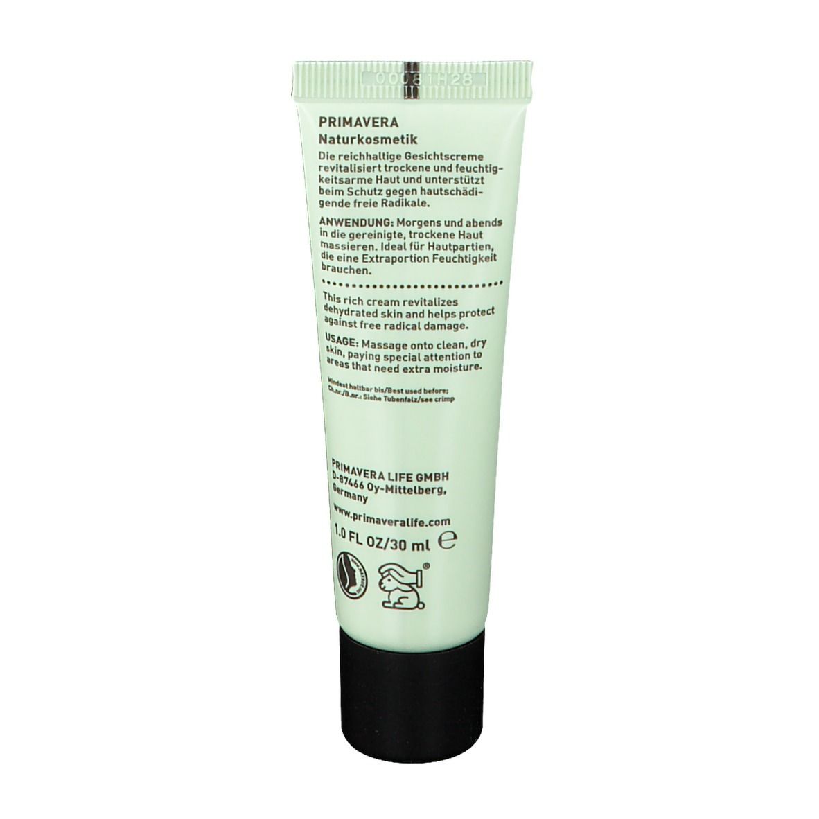 PRIMAVERA® Reichhaltige Feuchtigkeitscreme bio Neroli-Cassis