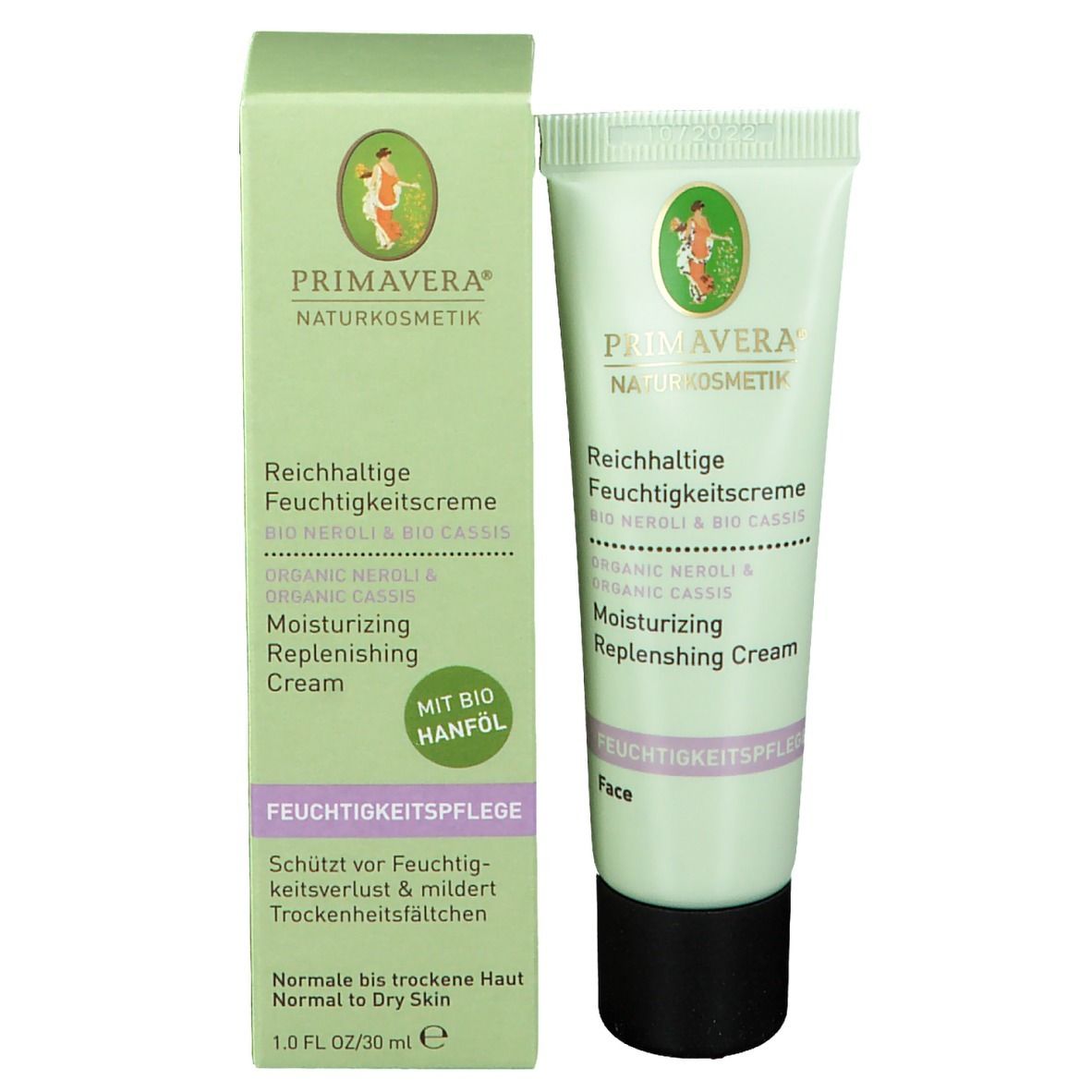 PRIMAVERA® Reichhaltige Feuchtigkeitscreme bio Neroli-Cassis
