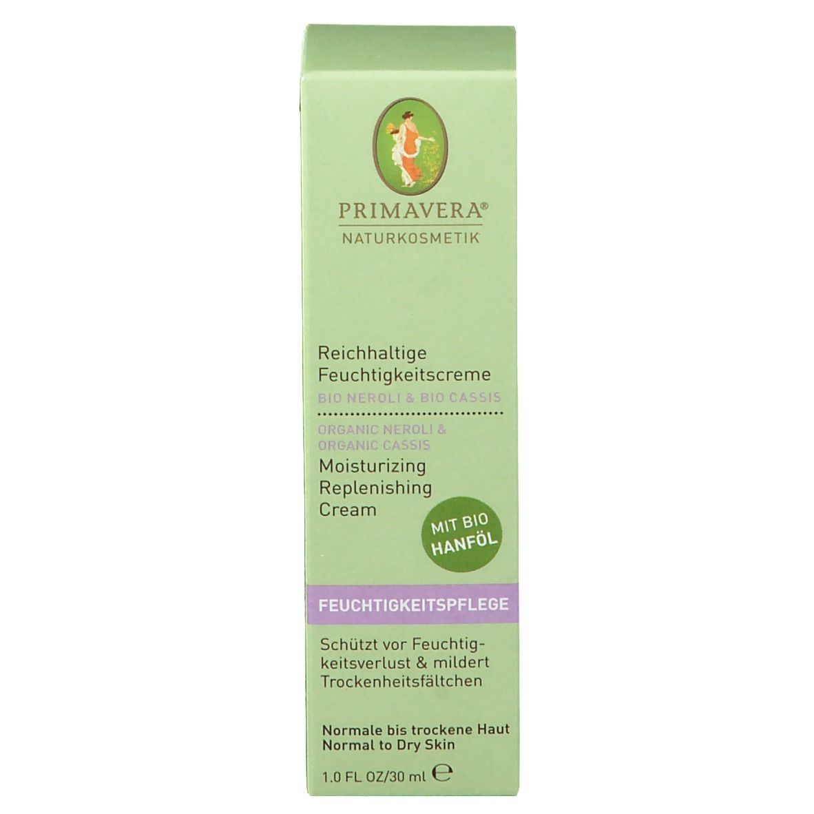 PRIMAVERA® Reichhaltige Feuchtigkeitscreme bio Neroli-Cassis