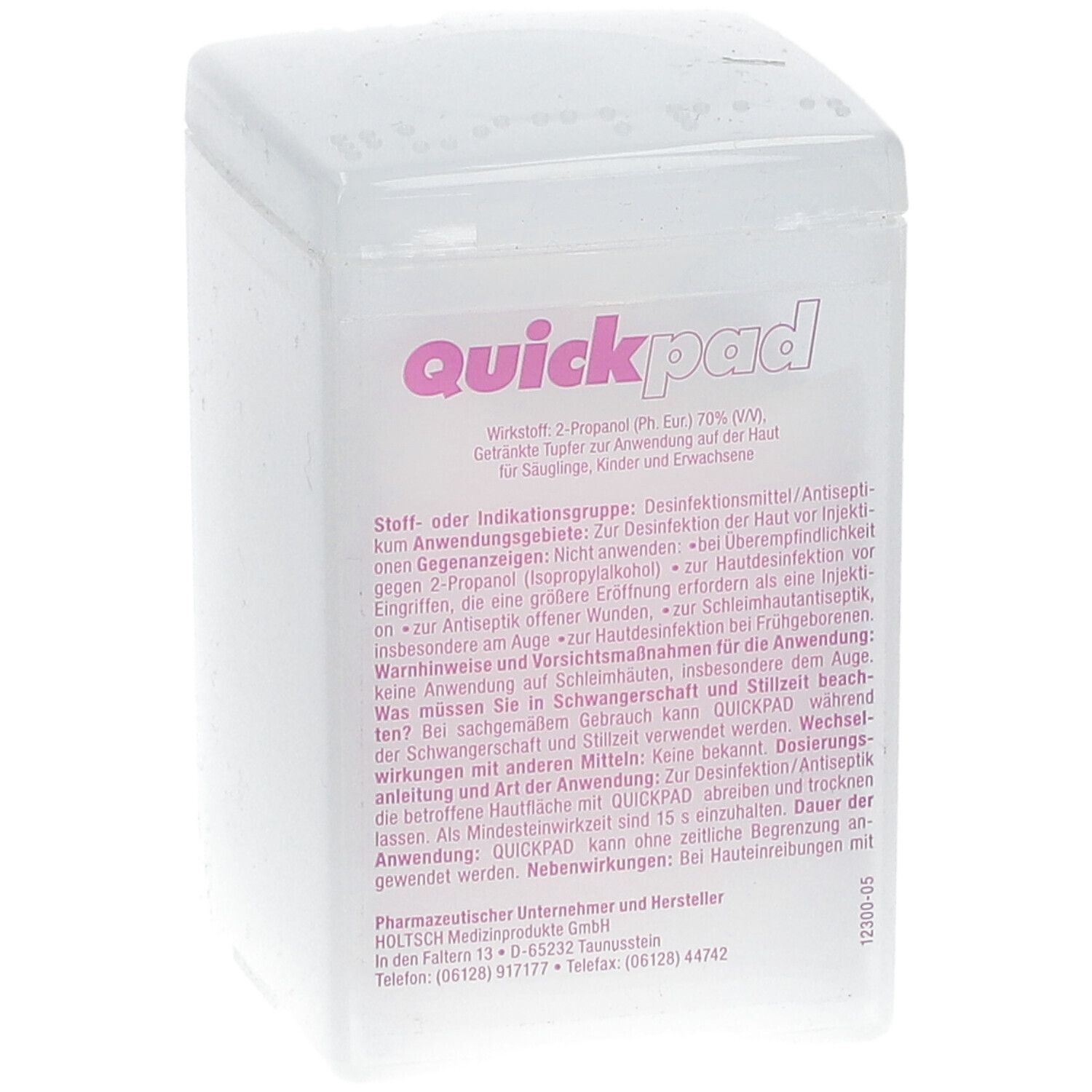 Quickpad Alkohol Tupfer Spender