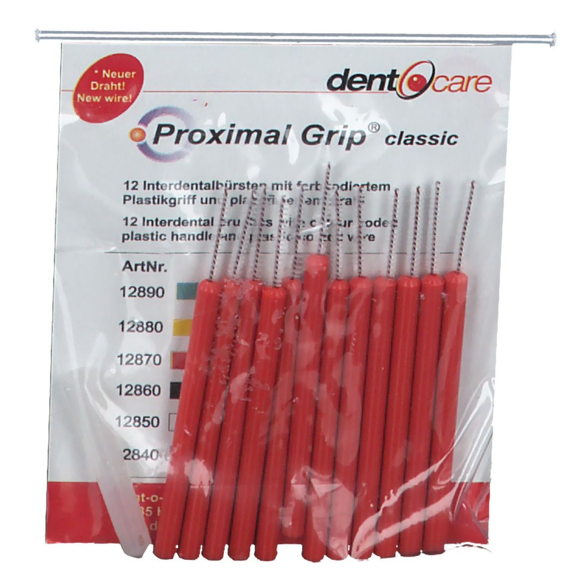 Dent-o-care Proximal Grip xxx-fein rot Interdentalbürste 0,55 mm