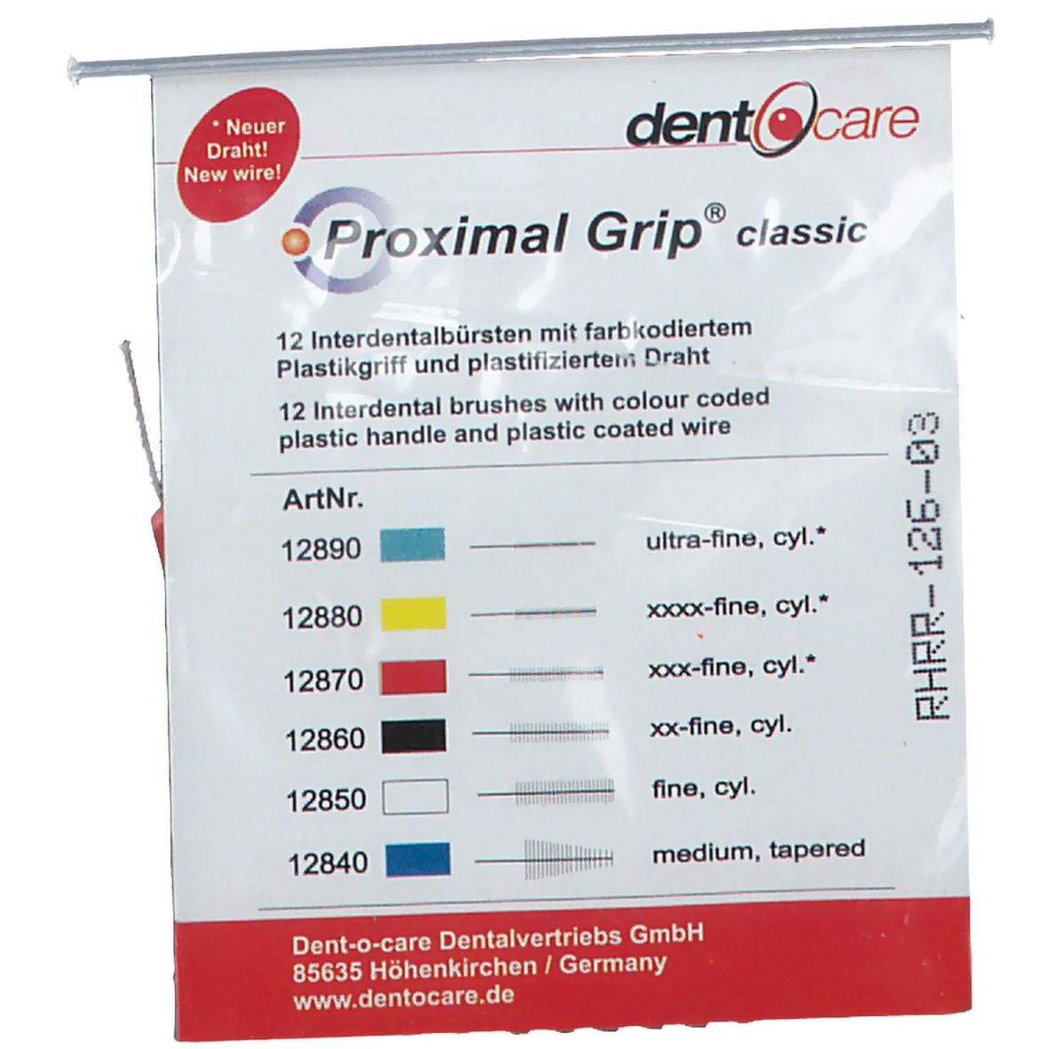 Dent-o-care Proximal Grip xxx-fein rot Interdentalbürste 0,55 mm