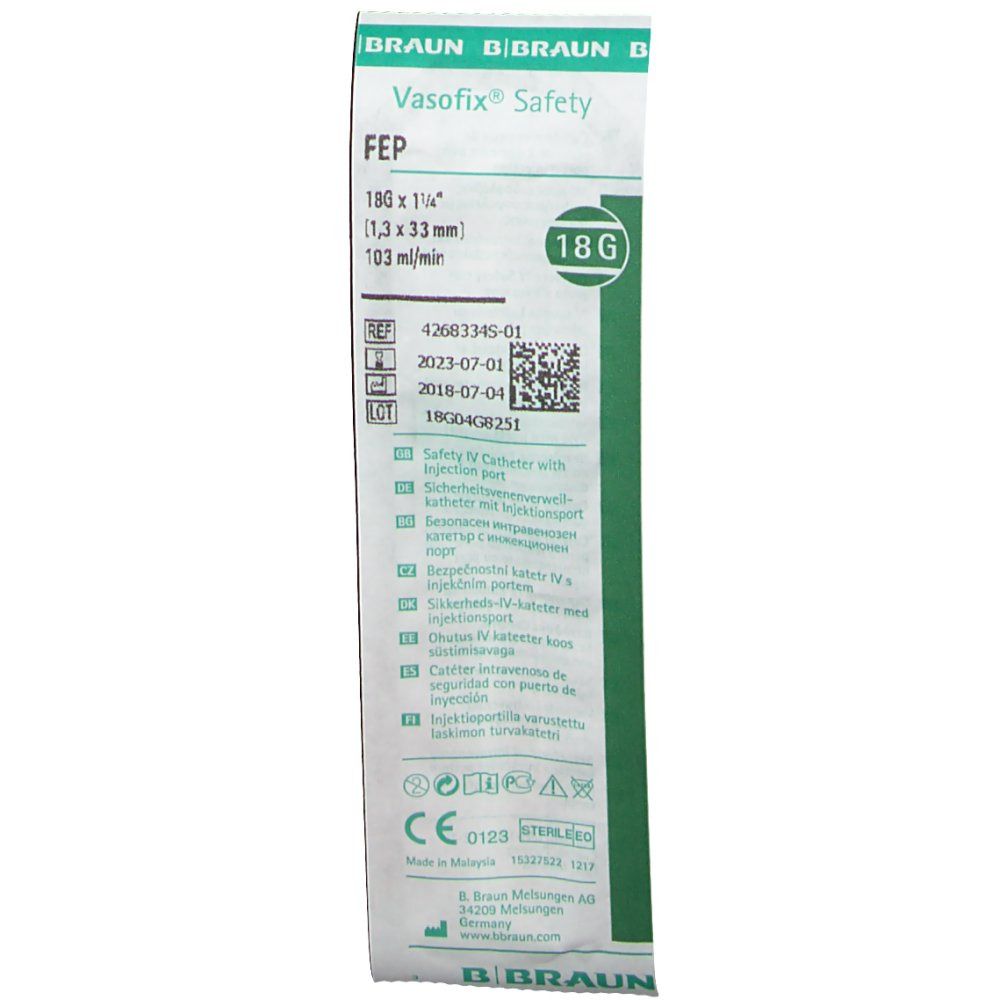B. Braun Vasofix® Safety Sicherheitsvenenverweilkanüle